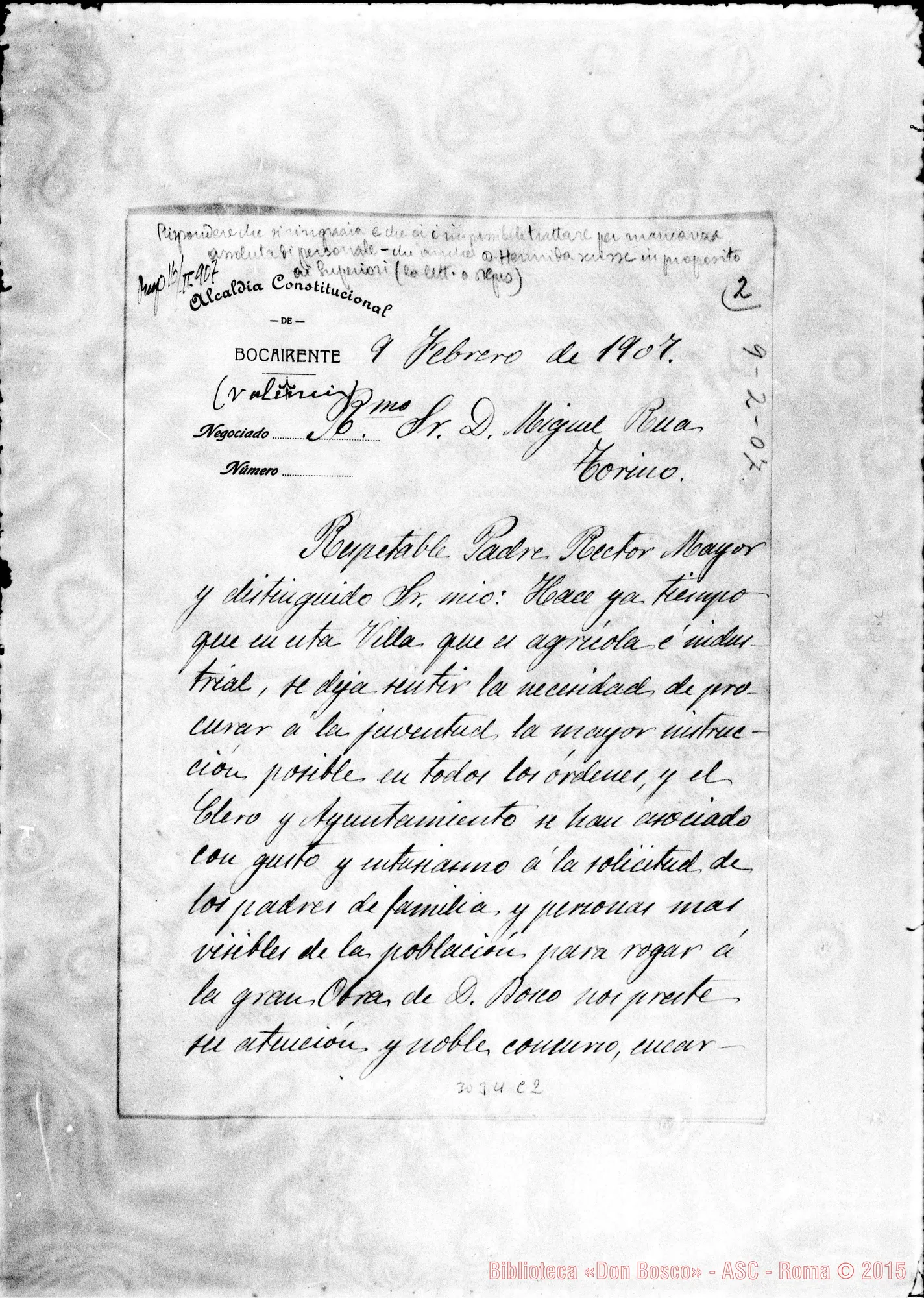 Fotogramma C 2 — Francisco Vano - D. Rua. Bocairente, 9-02-1907