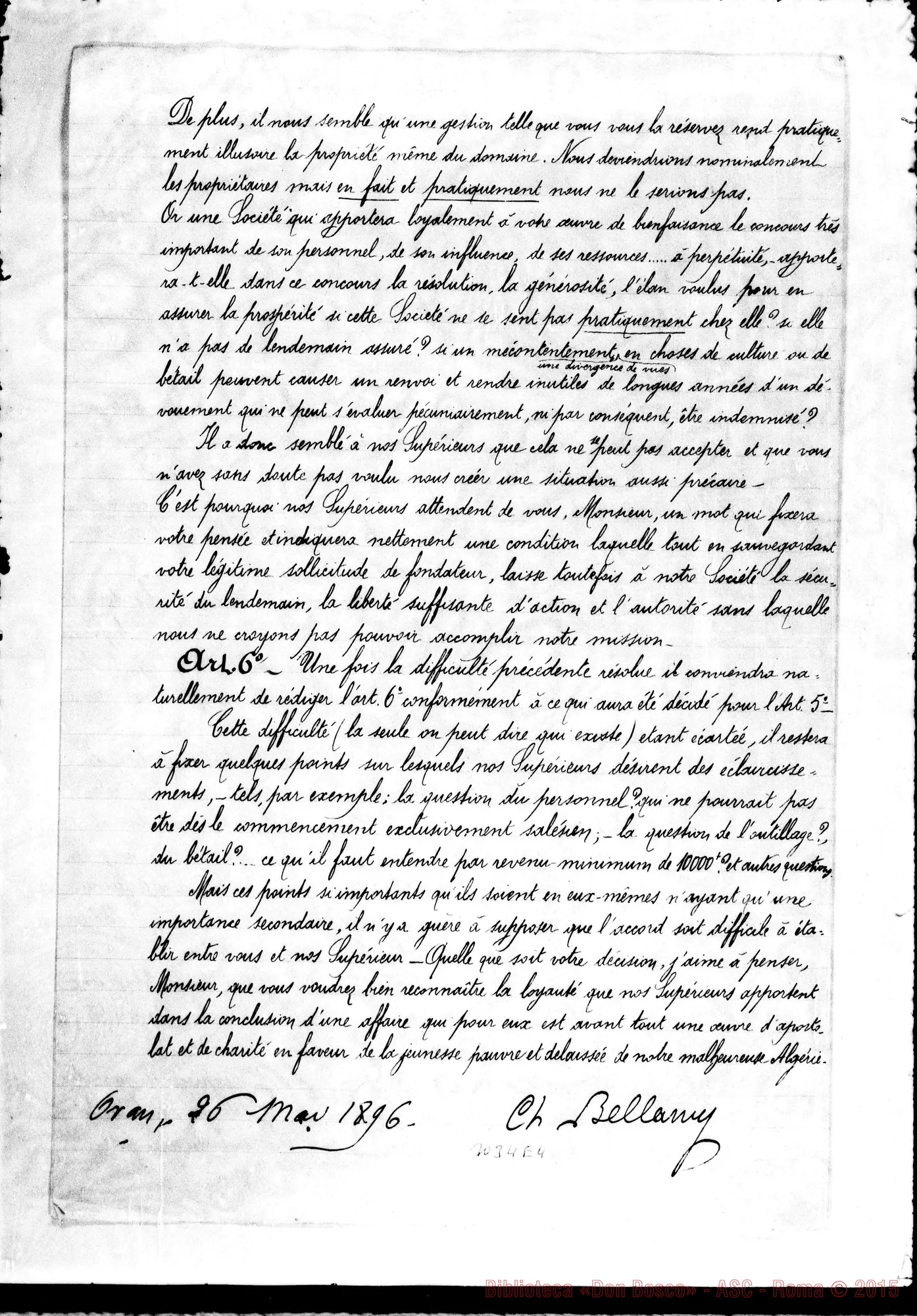 Fotogramma E 4 — Ch. Bellamy - Monsieur Rabon. Oran, 26-05-1896