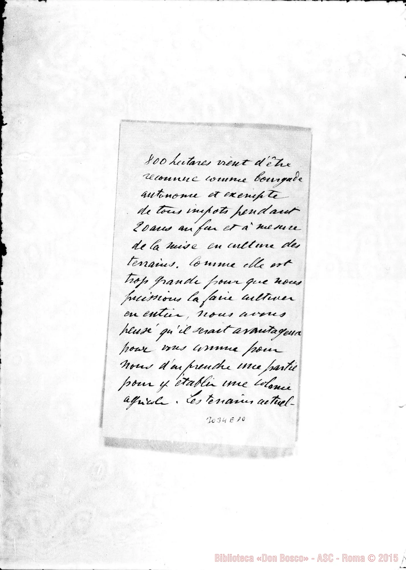 Fotogramma E 10 — Bonorva: M. Caillot - Monsieur le Supérieur. Vannes, 27-02-1903