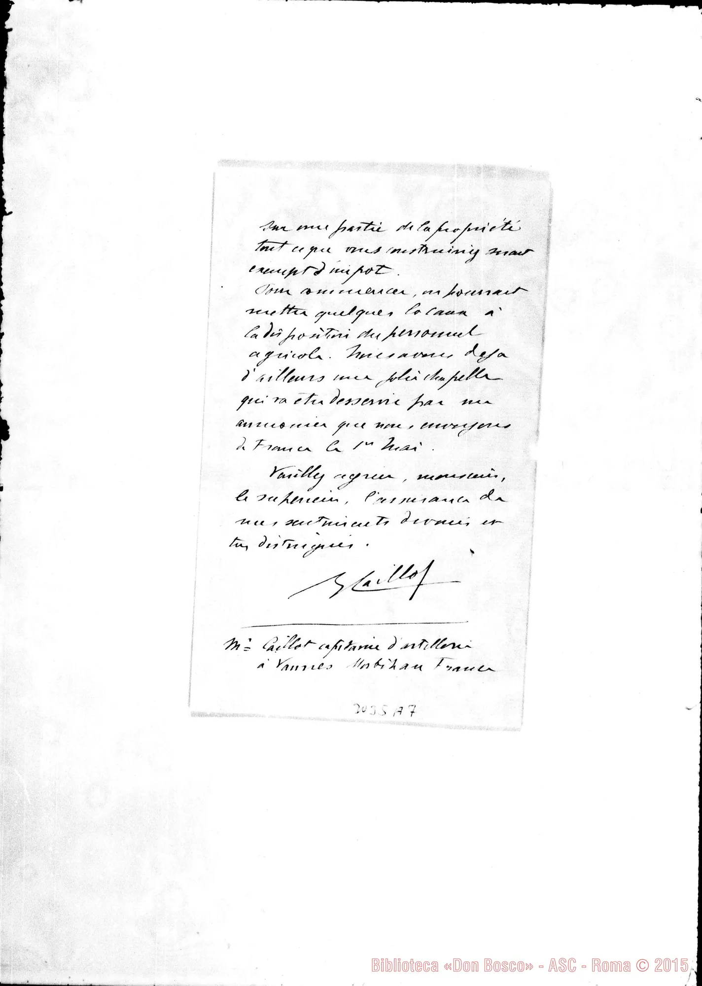 Fotogramma A 7 — M. Caillot - Monsieur le Supérieur. Bonorva, 19-03-1903