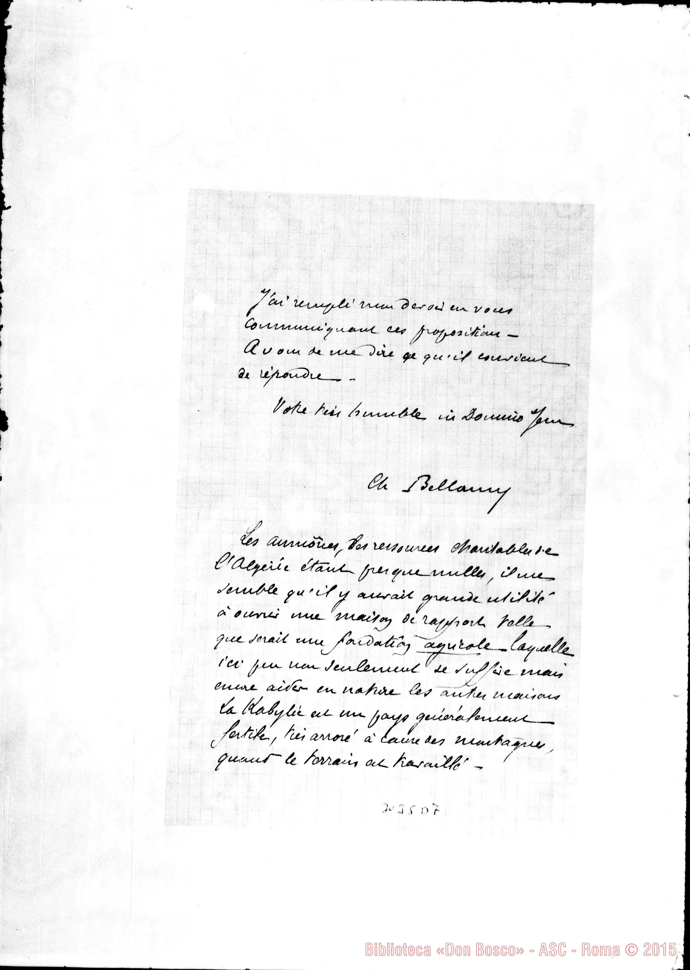 Fotogramma D 7 — Ch. Bellamy - Inspecteur. Oran, 12-02-1897