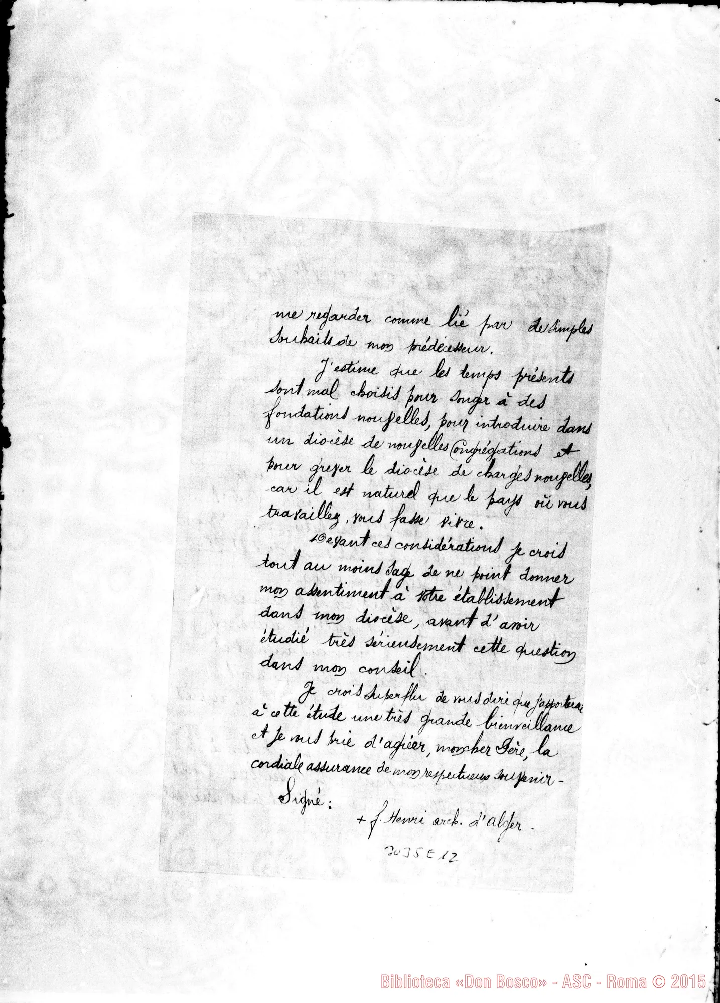 Fotogramma E 12 — Vesc. di Algerie - D. Bellamy. Alger, 10-10-1900. Copia