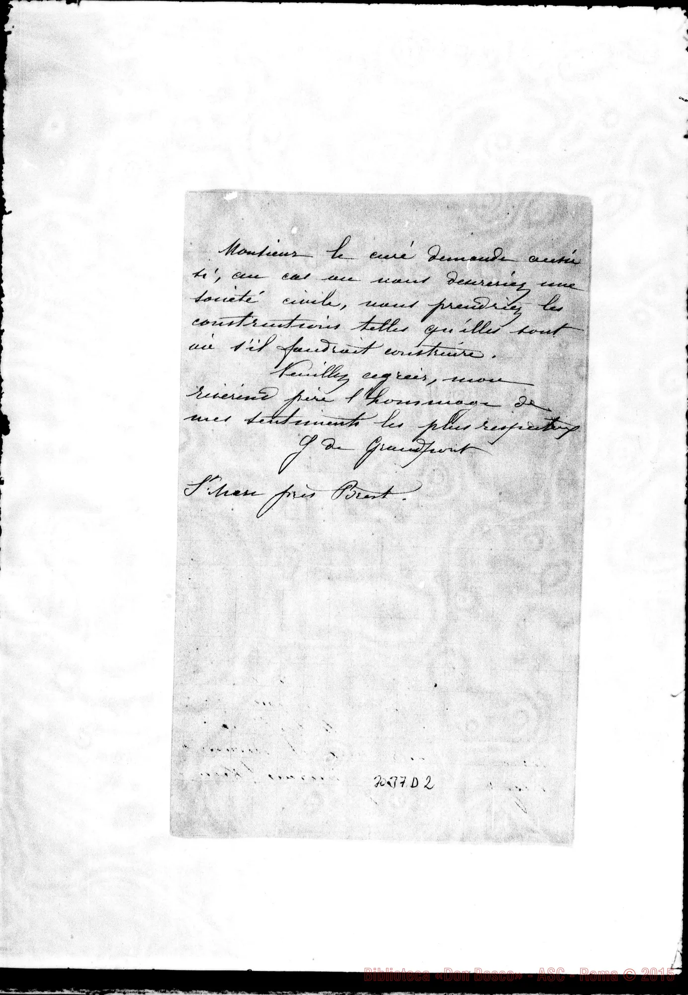 Fotogramma D 2 — J. de Grandpont - Mon Révérénd Père, il 10-01-1898