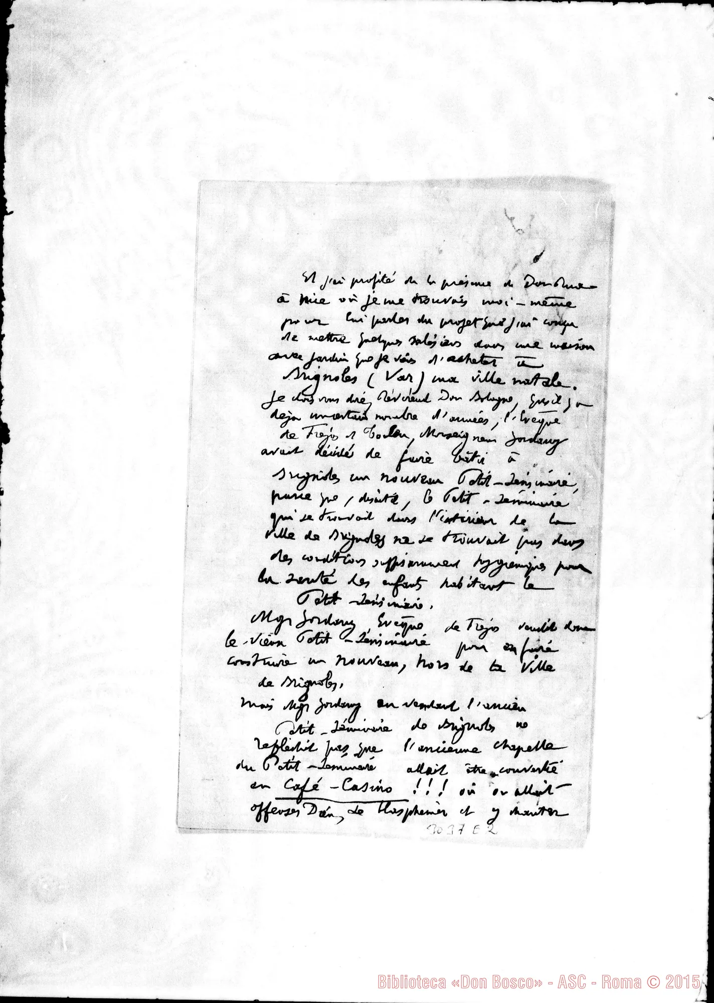 Fotogramma E 2 — L’ Abbé Maria Joseph de Gombaud - D. Bologna. Monaco, 8-04-1895