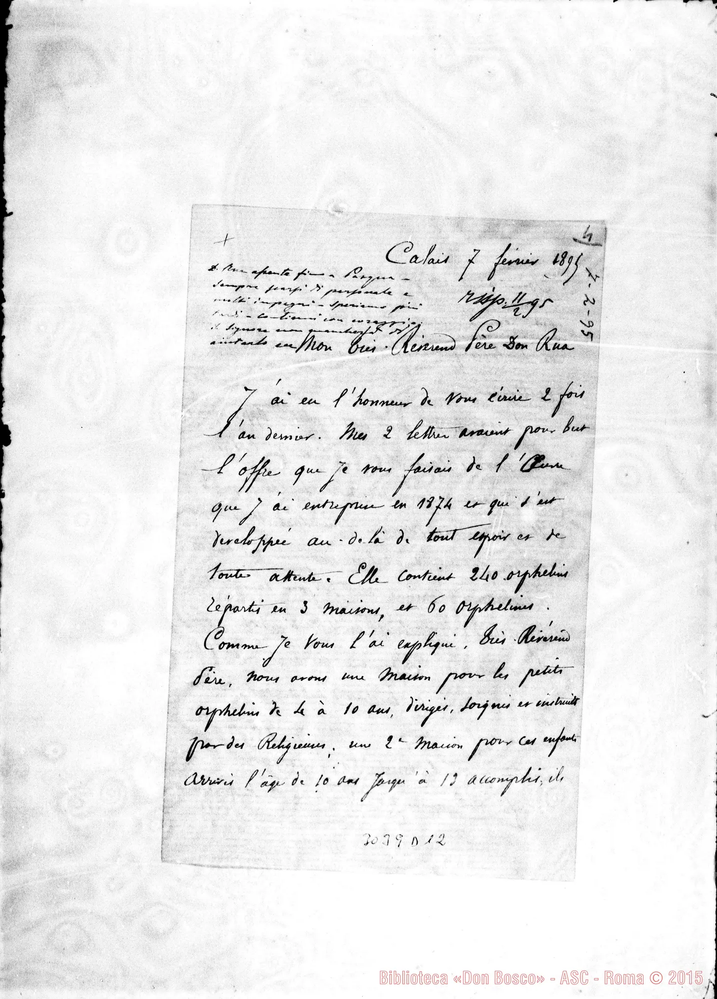 Fotogramma D 12 — Boudringhin - D. Rua. Calais, 7-02-1895