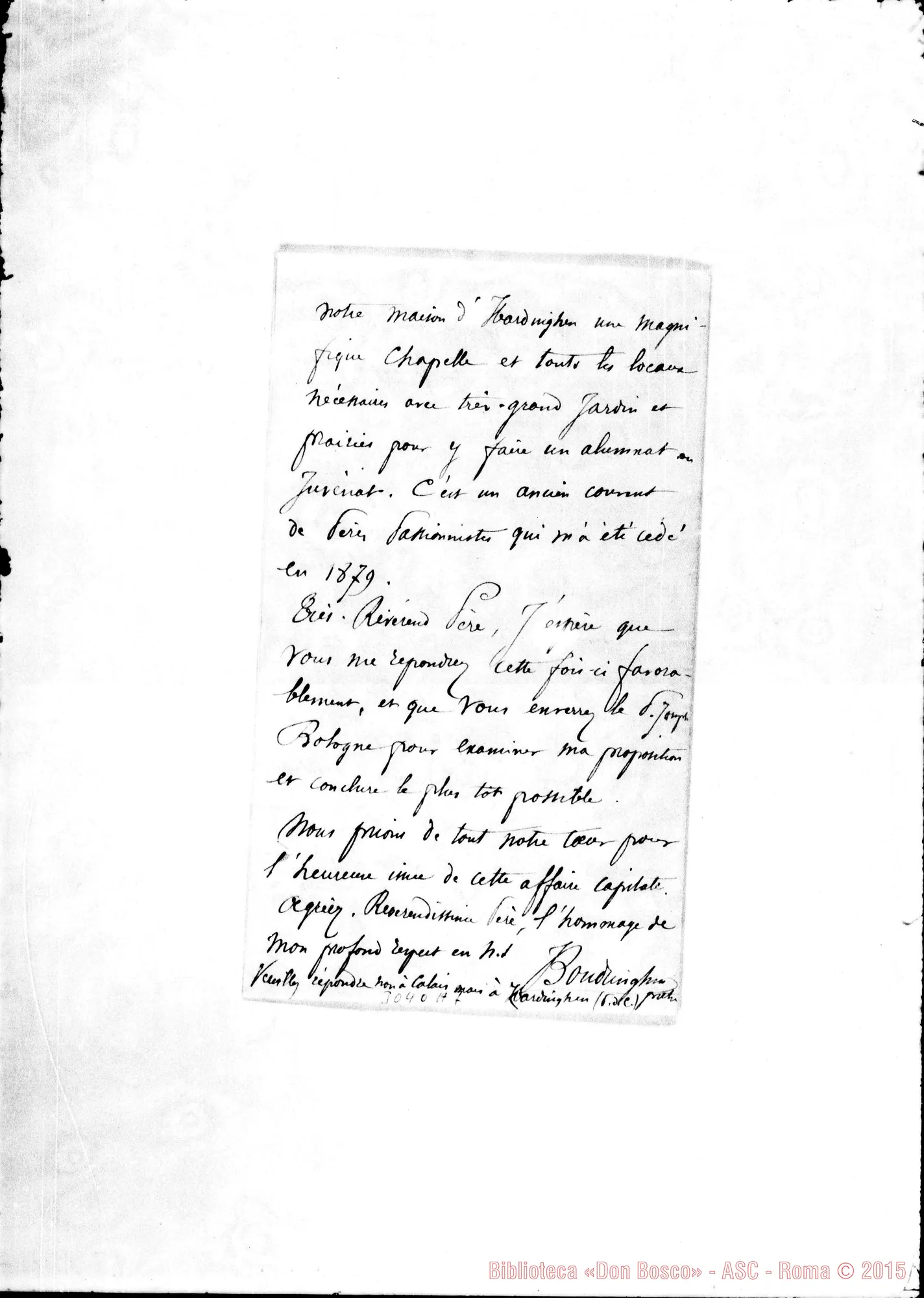Fotogramma A 7 — Boudringhin, prêtre - Révérend Père. Hardinghen, 5-10-1896