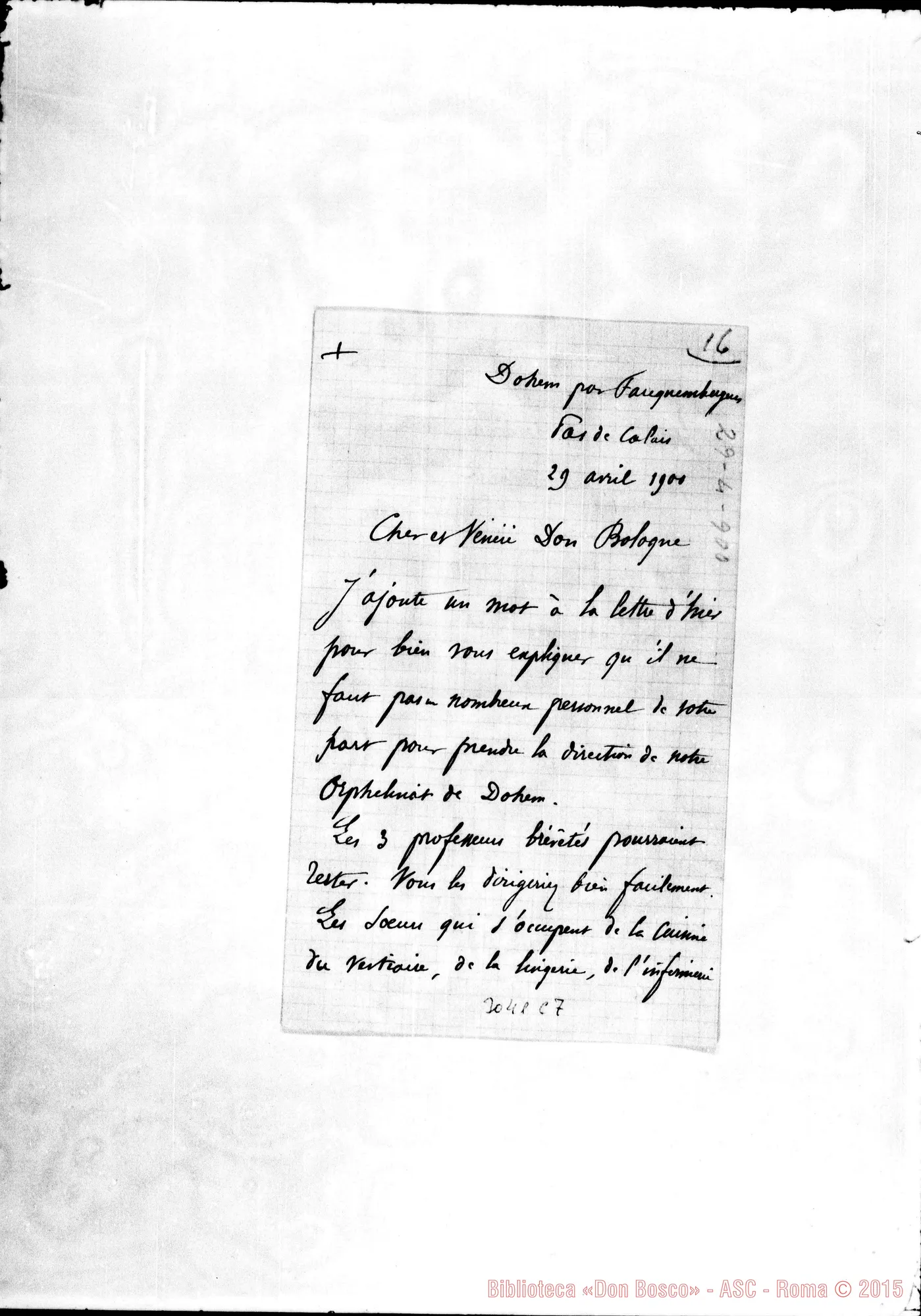 Fotogramma C 7 — Boudringhin, prêtre - D. Bologna. Dohem, 29-04-1900