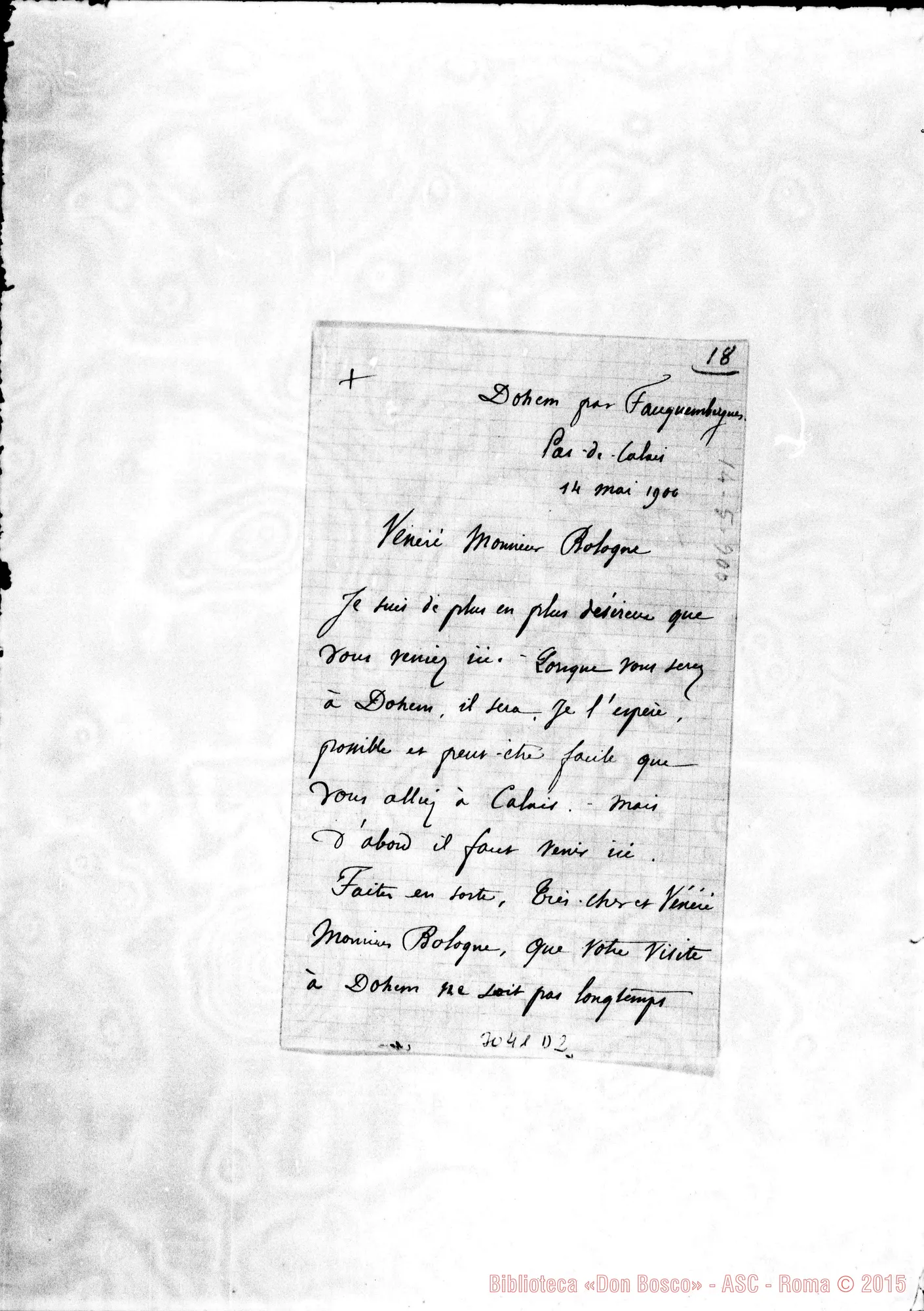Fotogramma D 2 — L’Abbé Boudringhin - D. Bologna. Dohem, 14-05-1900