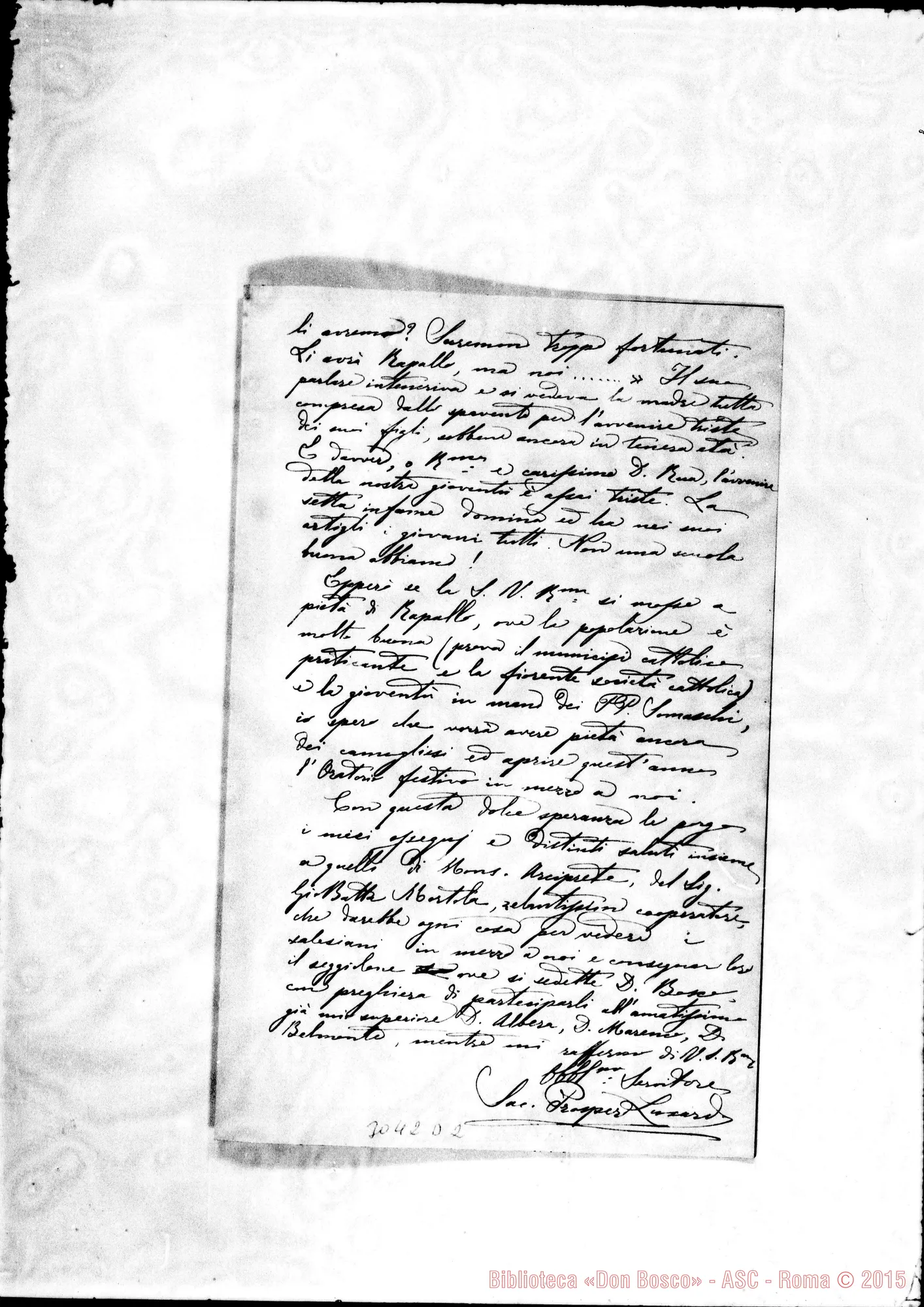 Fotogramma D 2 — D. Prospero Luxardo - D. Rua. Camogli, 17-06-1897