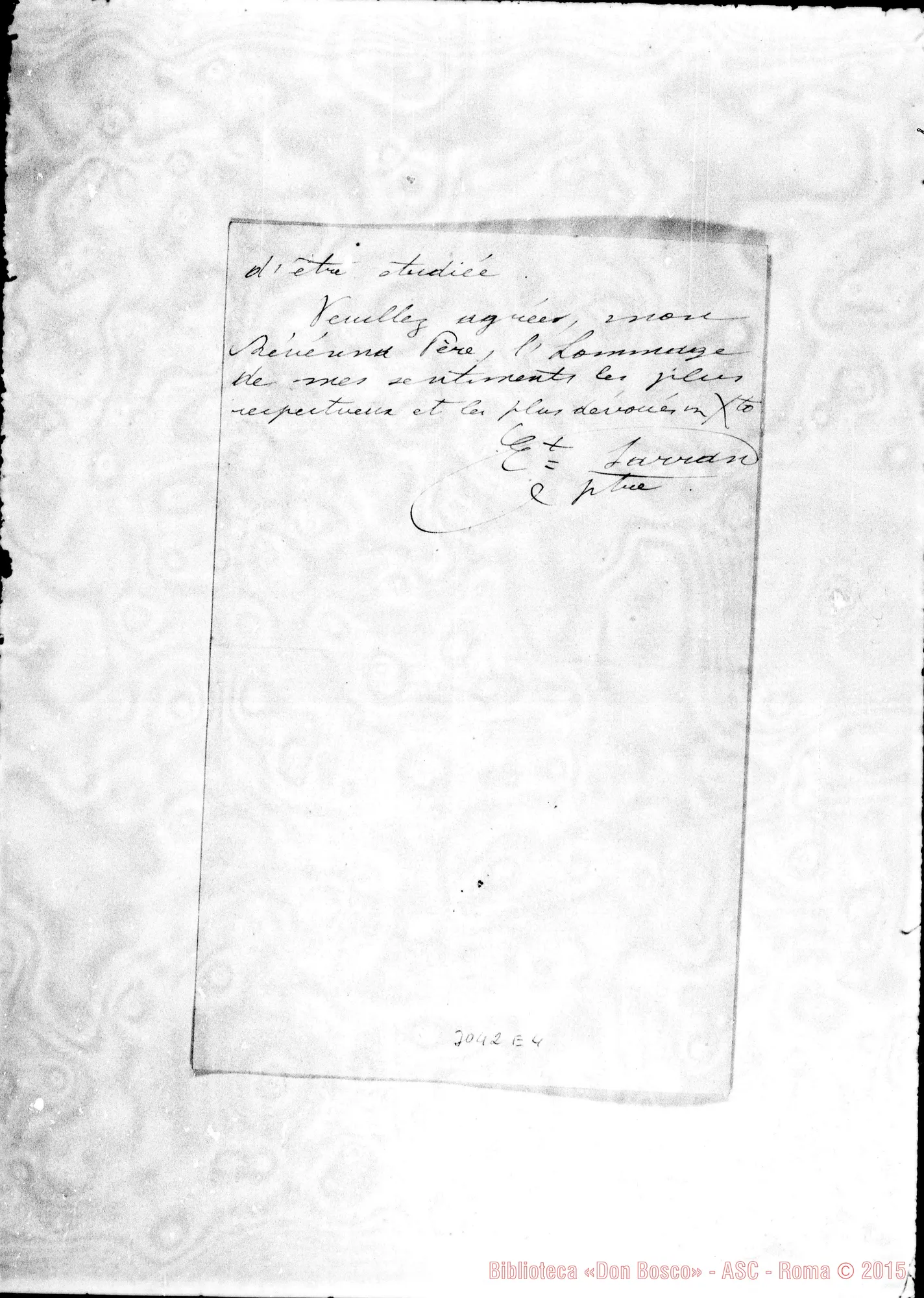 Fotogramma E 4 — Campestre: Sarran - Révérend Pere. Nimes, 28-10-1897