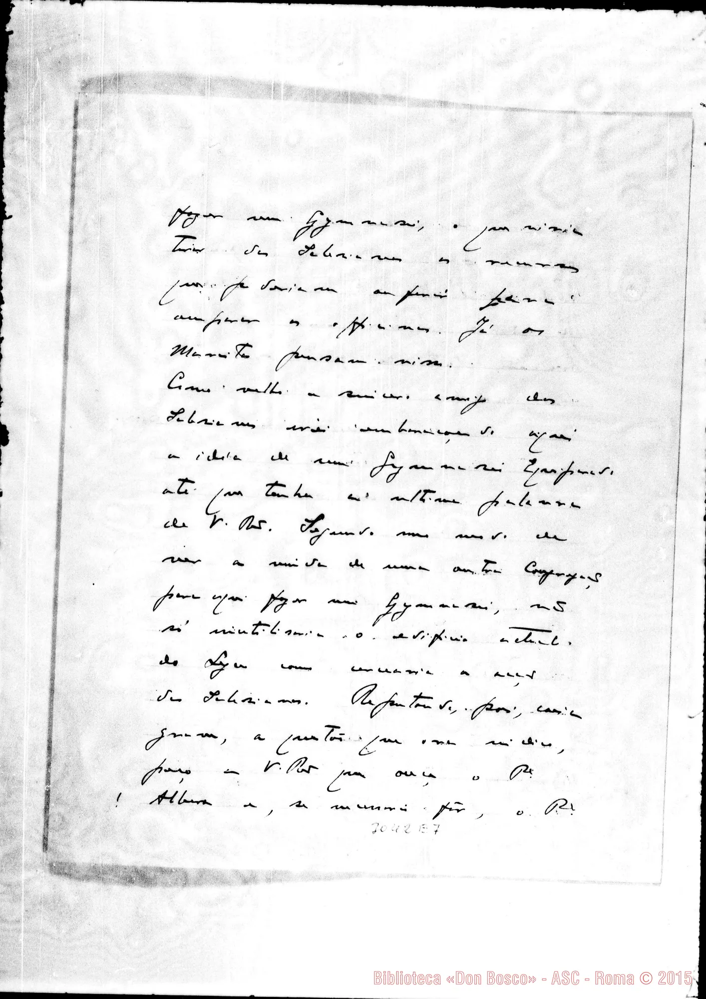Fotogramma E 7 — Campiñas: Giambattista Correia Nery, vesc. di Campiñas - D. Rua. Feb.1909