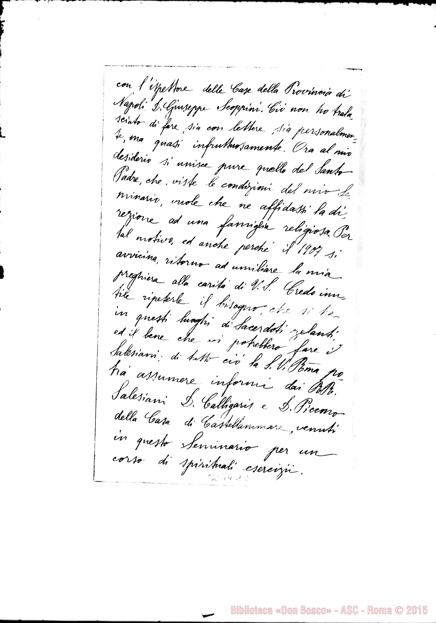 Fotogramma A 2 — Paolo Jacuzio, vesc. - D. Rua. Vallo della Lucania, 22-11-1905