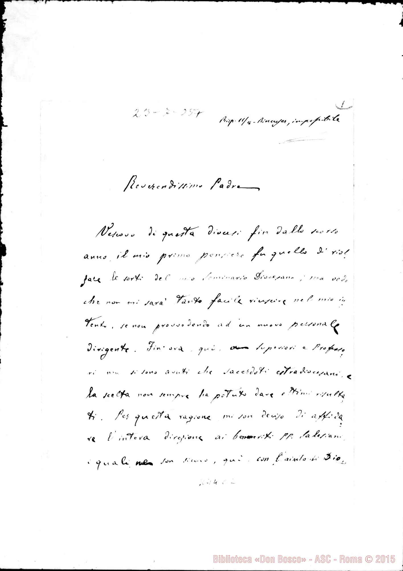 Fotogramma C 2 — Cariati: Lorenzo Chieppa, vesc. di Cariati - Rev.mo Padre. Lug.1905