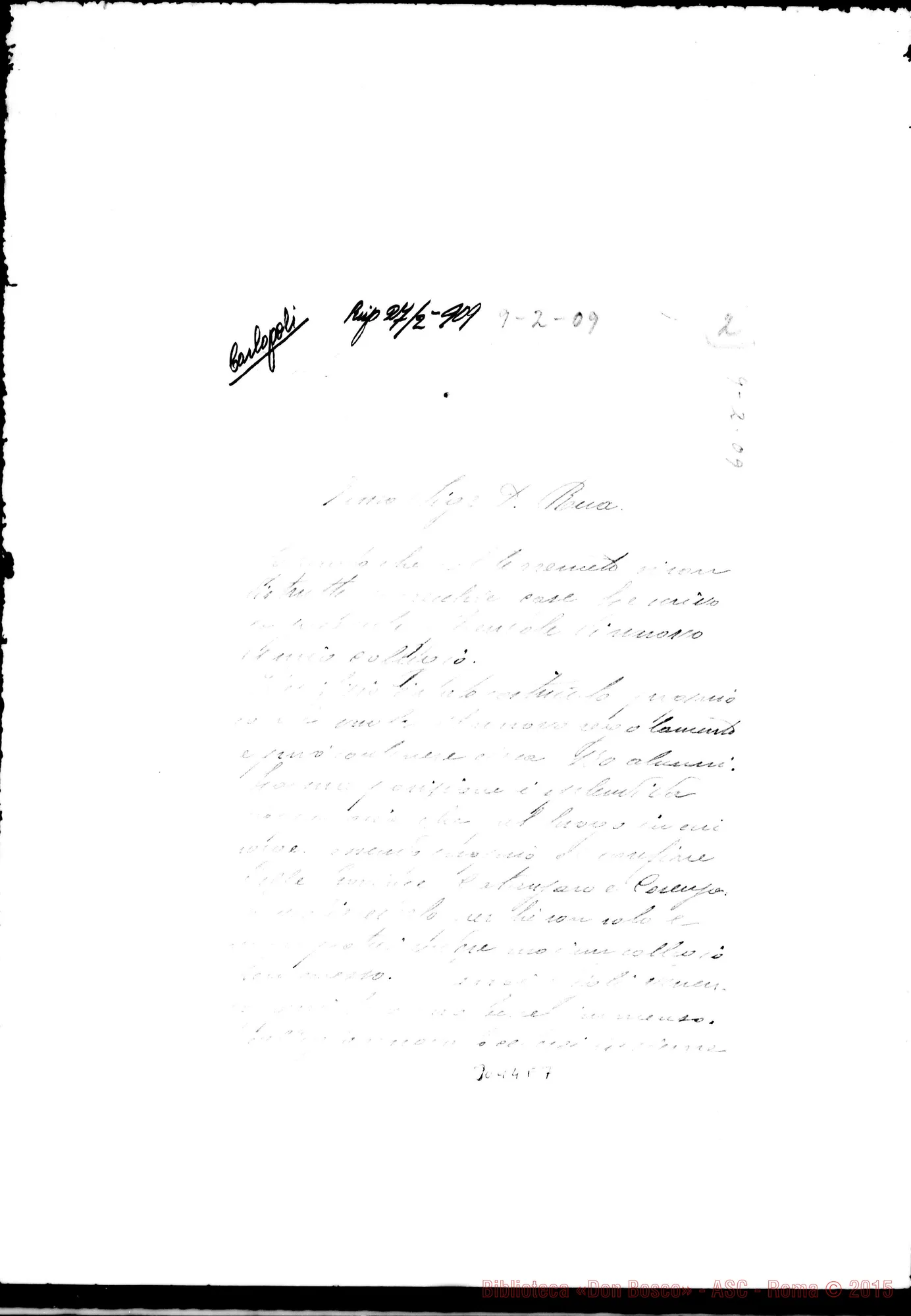 Fotogramma E 7 — Talarico D. Cesare - D. Rua. Carlopoli, 9-02-1909