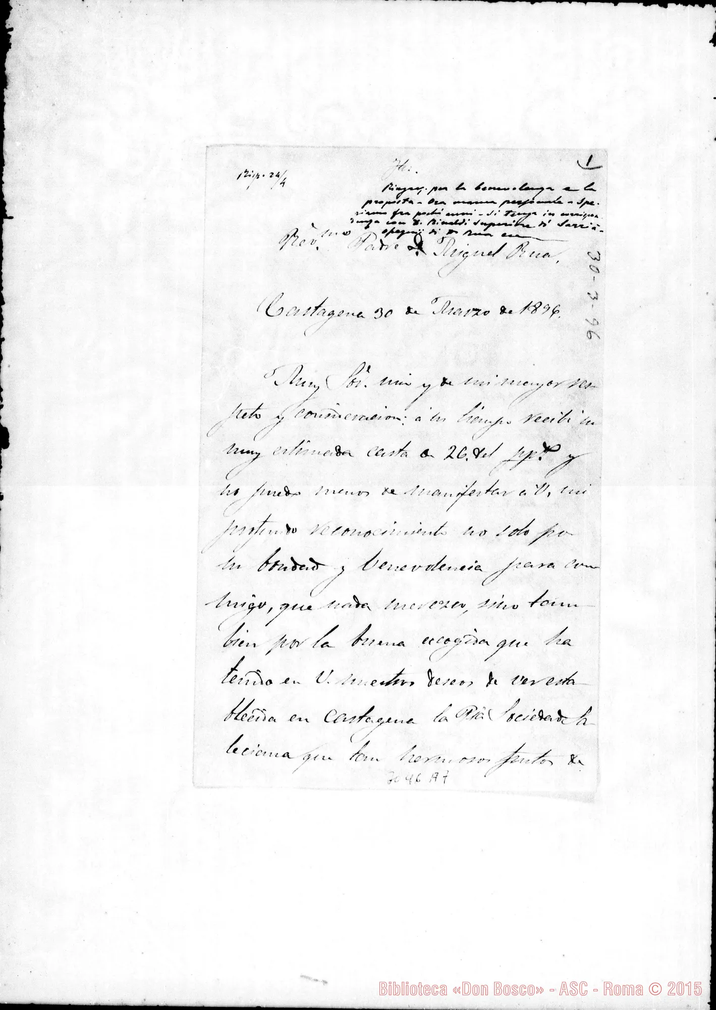 Fotogramma A 7 — Cartagena: Trinitario Marturana - D. Rua. Cartagena, 30-03-1896