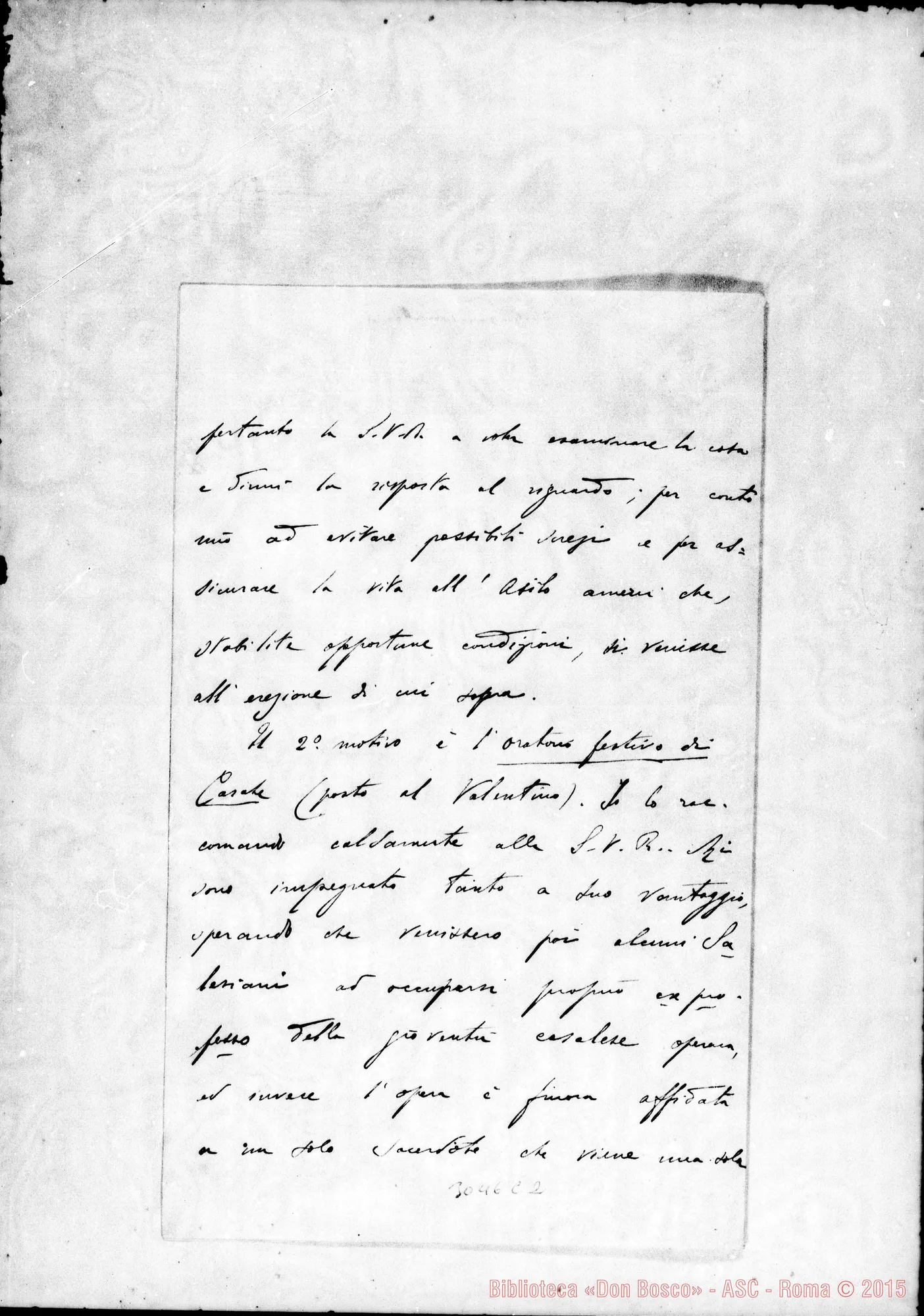 Fotogramma C 2 — Lodovico Gavotti, vesc. di Casale - Rev.do. Nov.1905. Autogr. Rua