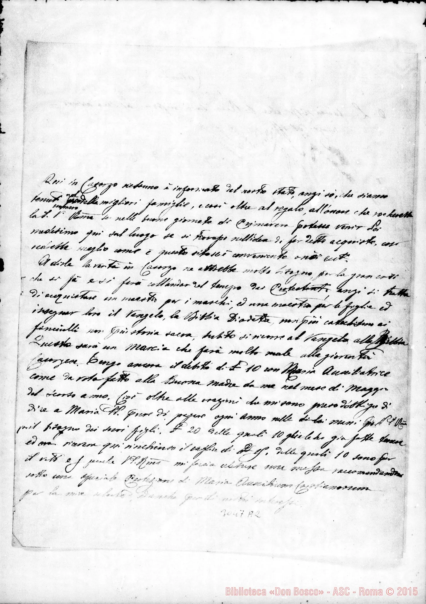 Fotogramma A 2 — Casorzo: Michele Calandra - D. Rua. Casorzo, 21-03-1890