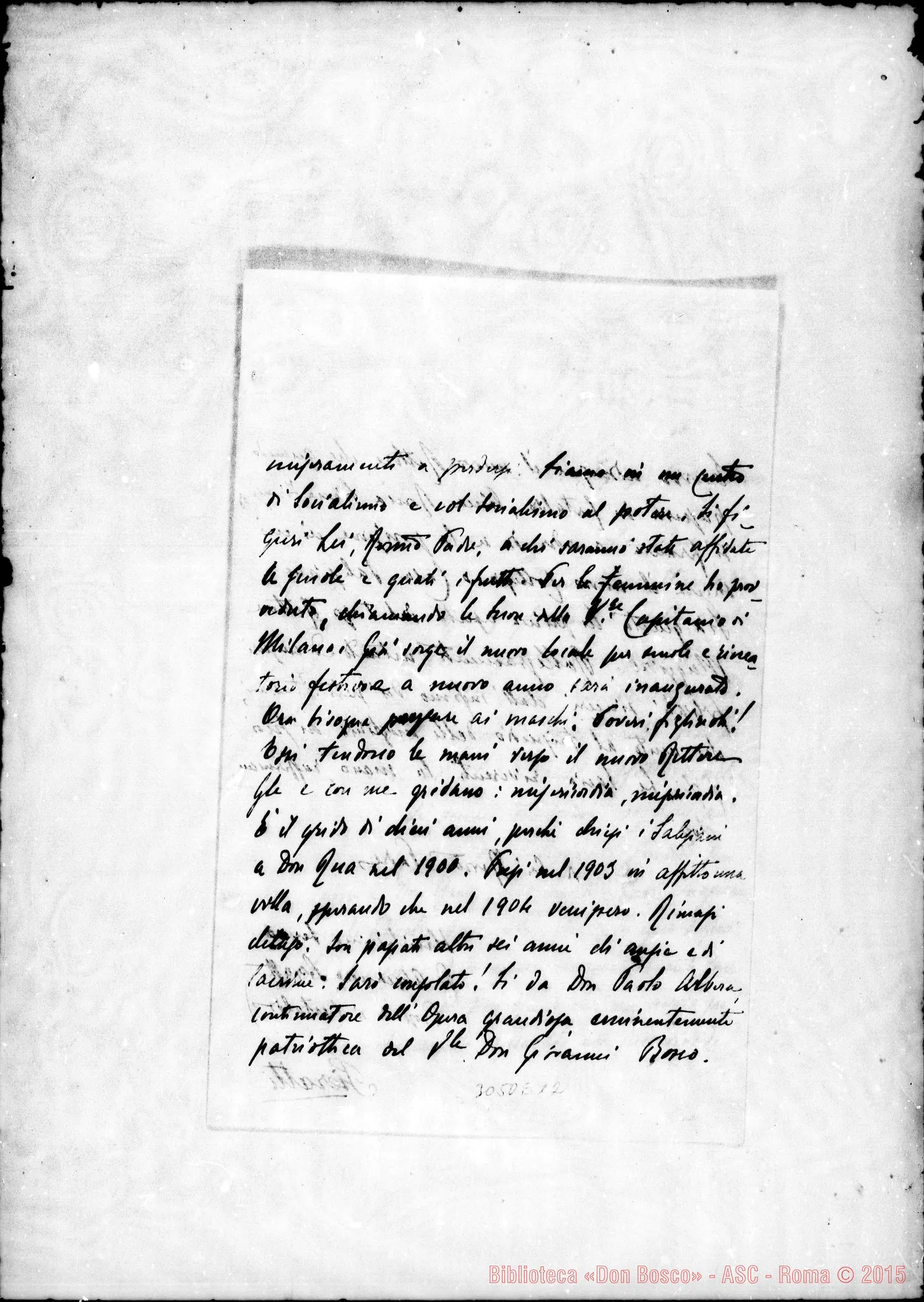 Fotogramma E 12 — P. Alessandro Pieratto - Rev.mo Padre. Certaldo, 18-08-1910