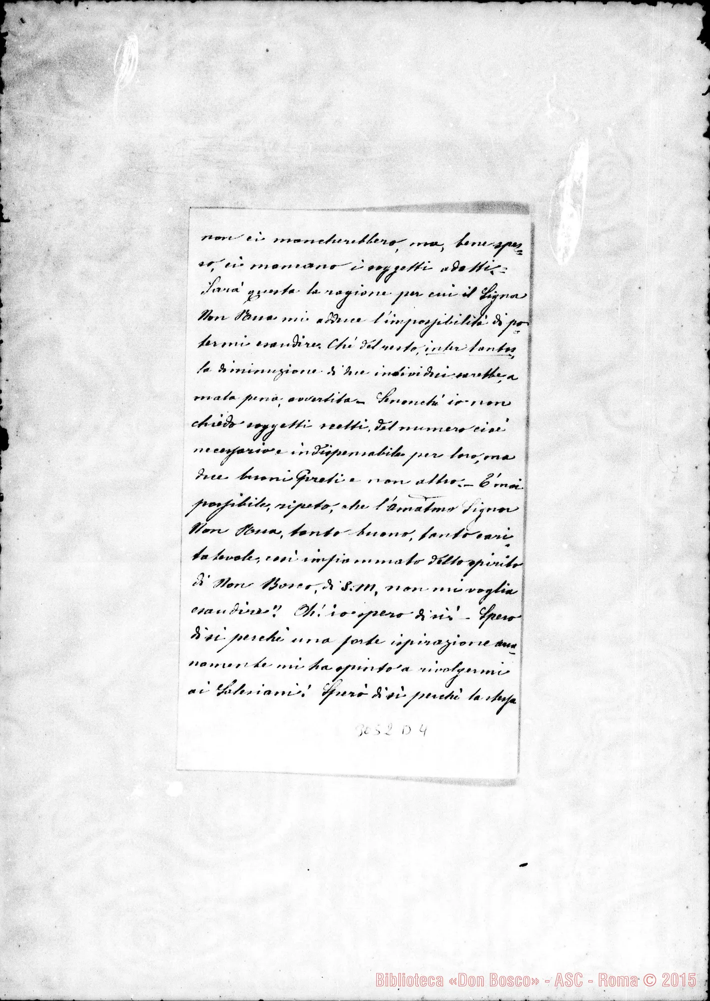 Fotogramma D 4 — Giuseppe Lignani, arciprete - D. Durando. Città di Castello, 24-02-1899