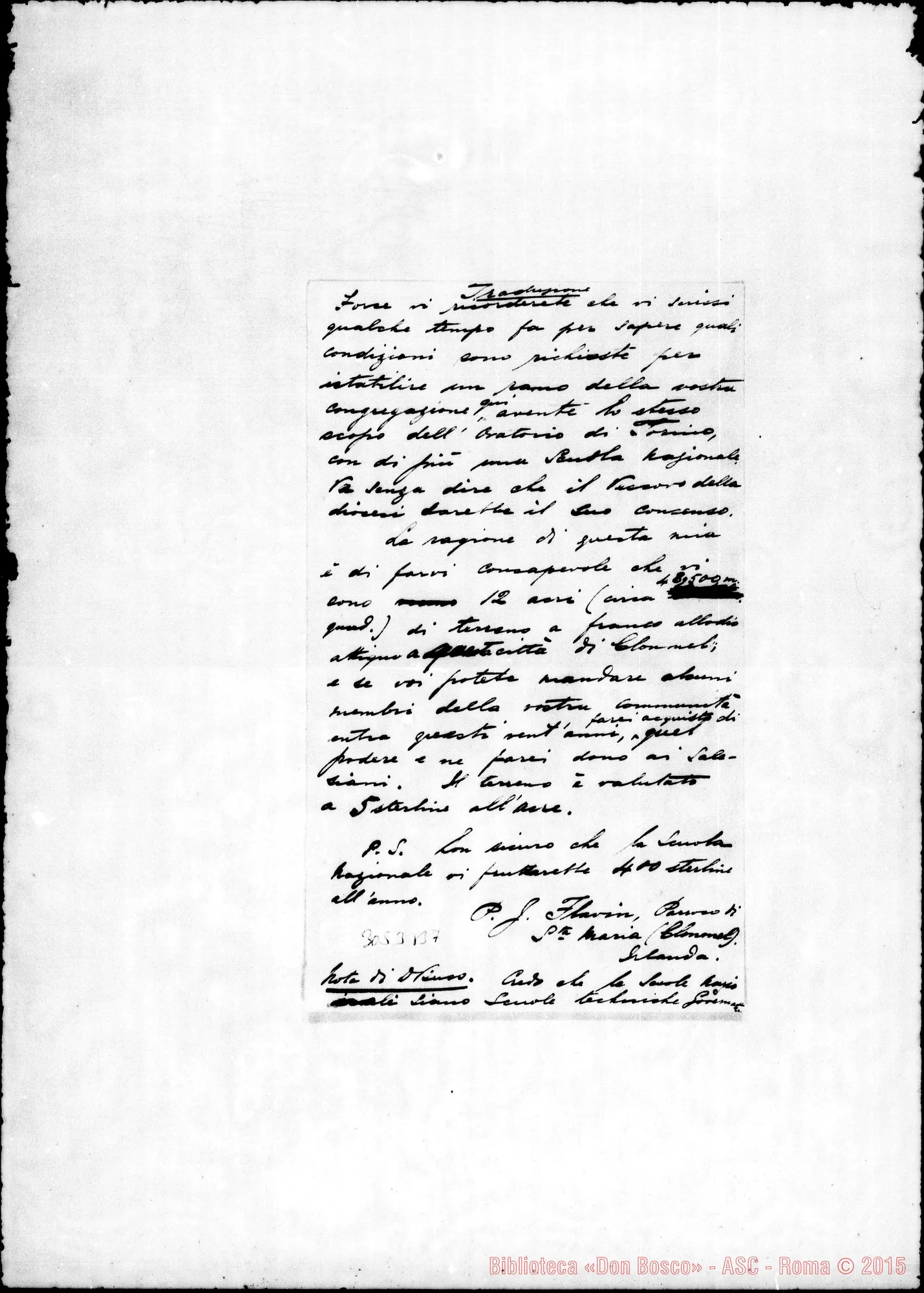 Fotogramma B 7 — All. traduz. delle lett. precedente