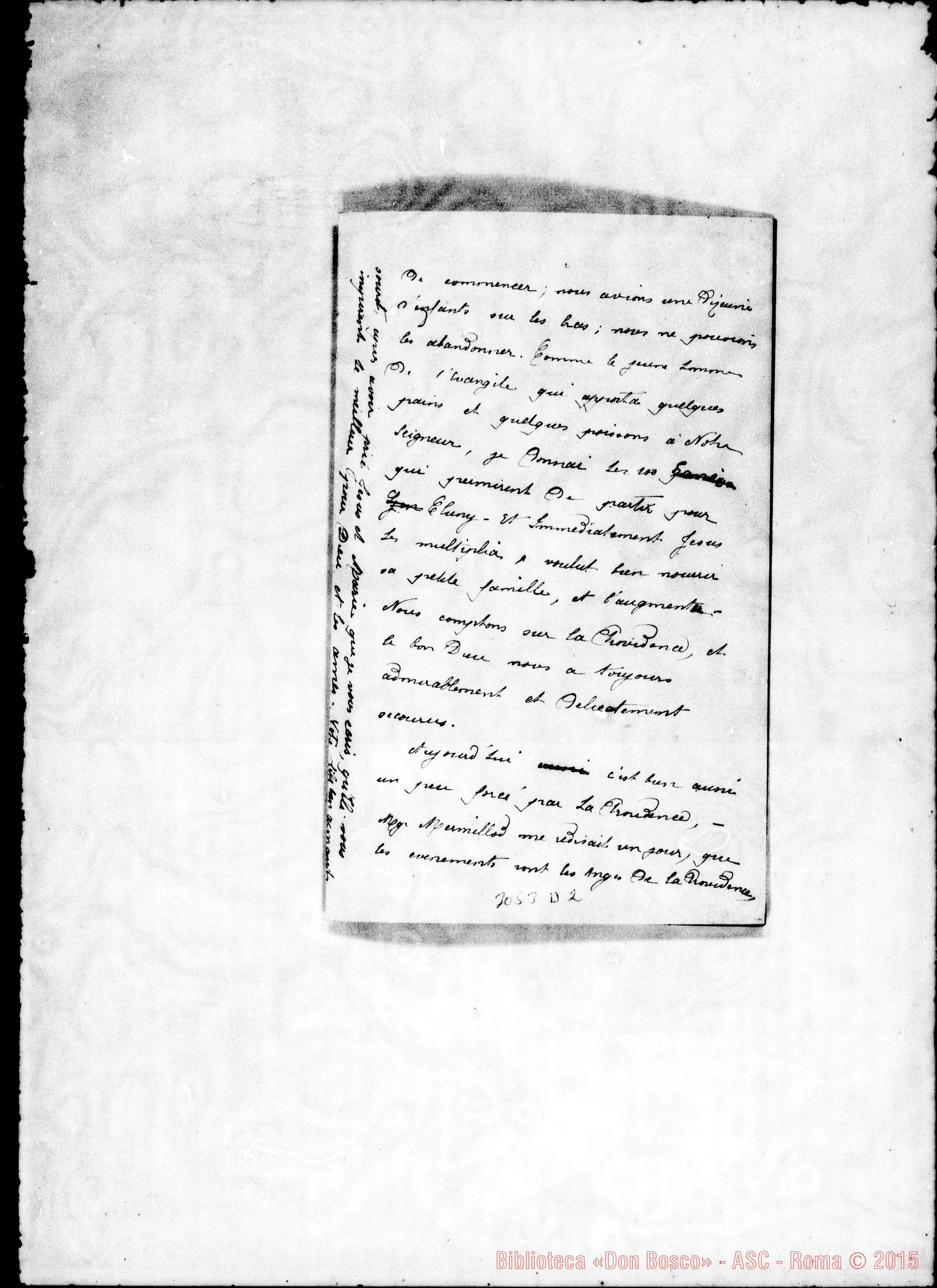 Fotogramma D 2 — Cluny: Lettera da Lyon, il Gen. 1889. Autogr. Rua
