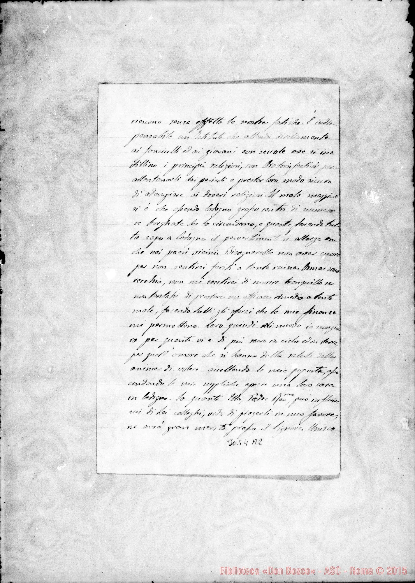 Fotogramma A 2 — Mons. Serrati - Rev.mo Padre. Codogno, 26-11-1894