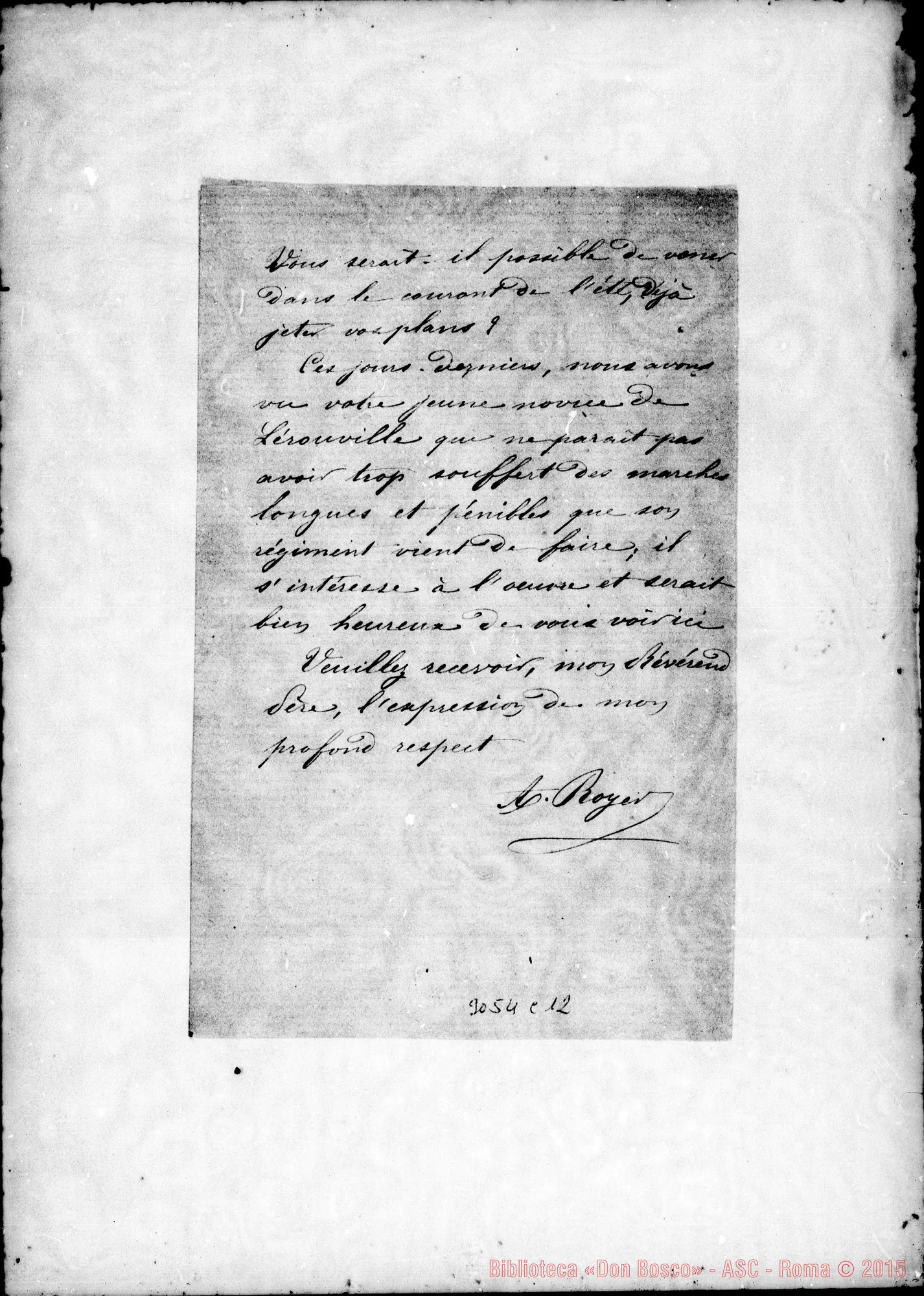 Fotogramma C 12 — A. Royer - Révérend Pére. Commercy, 4-05-1896