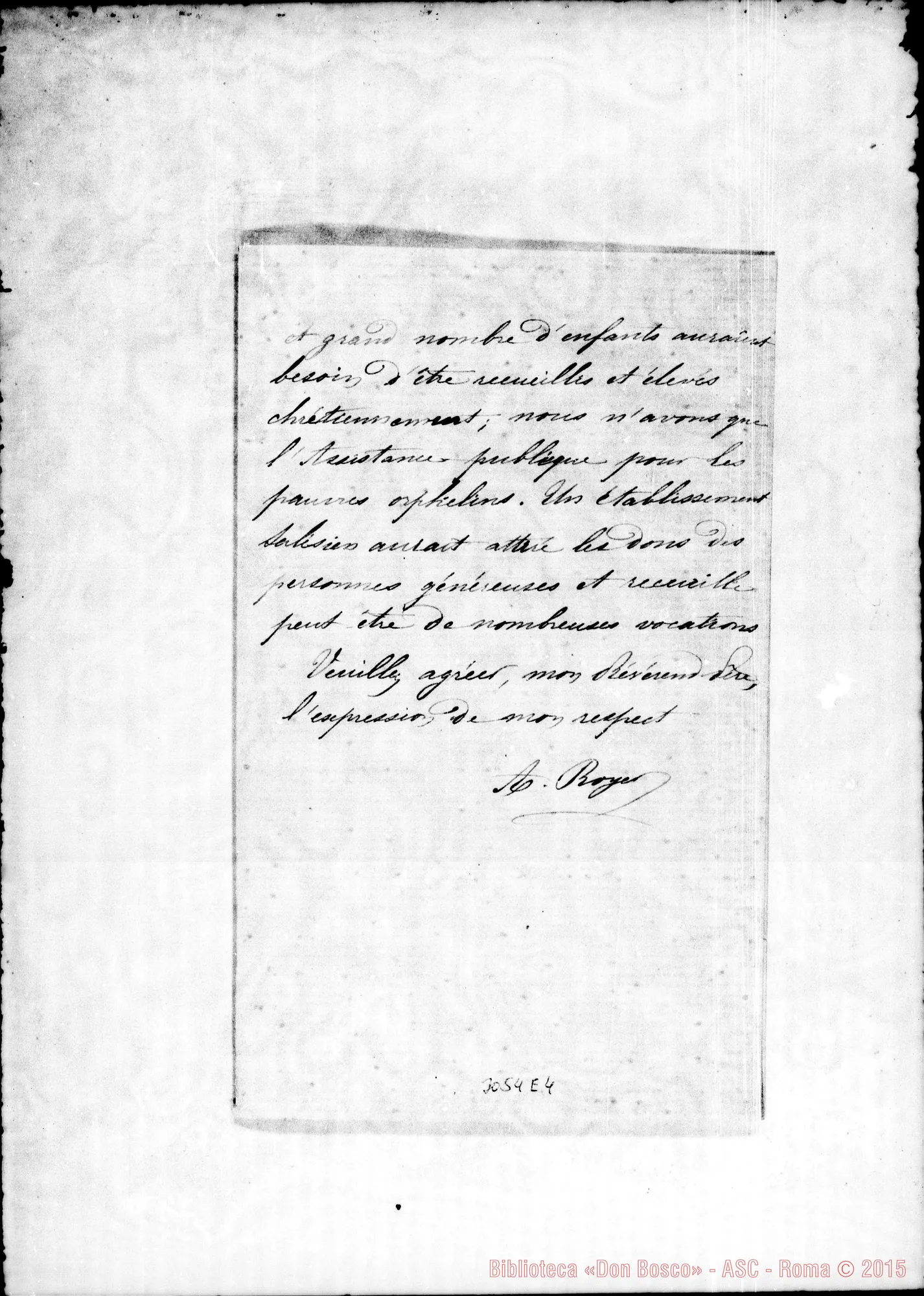 Fotogramma E 4 — A. Royer - Révérend Pére. Commercy, 27-01-1899