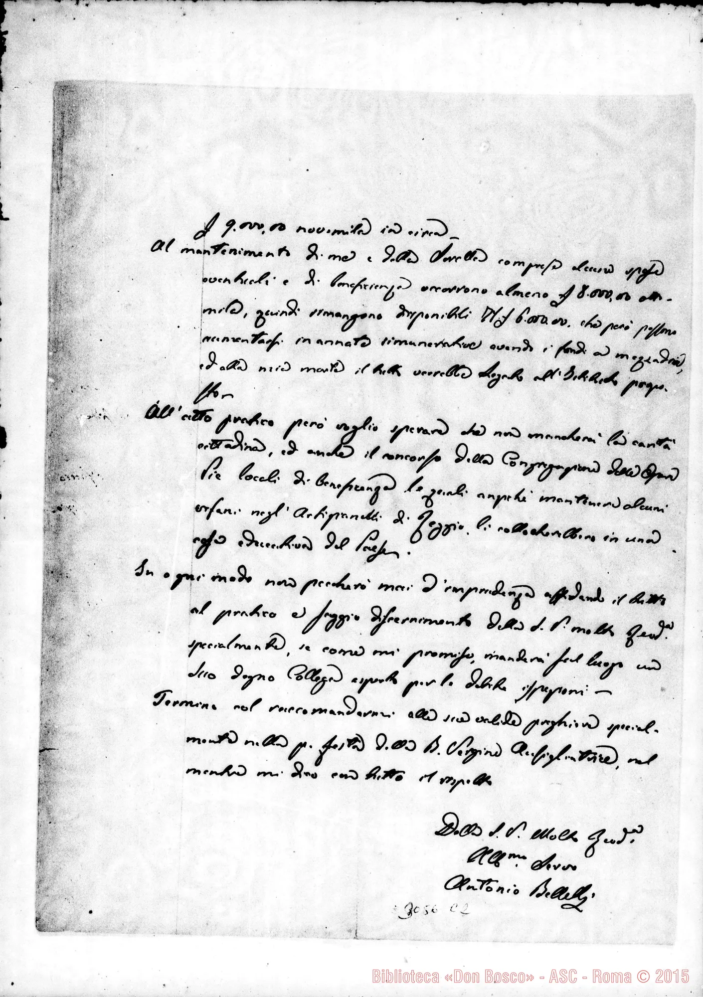 Fotogramma C 2 — Antonio Bellelli - D. Rua. Correggio, 21-05-1891. Autogr. Rua