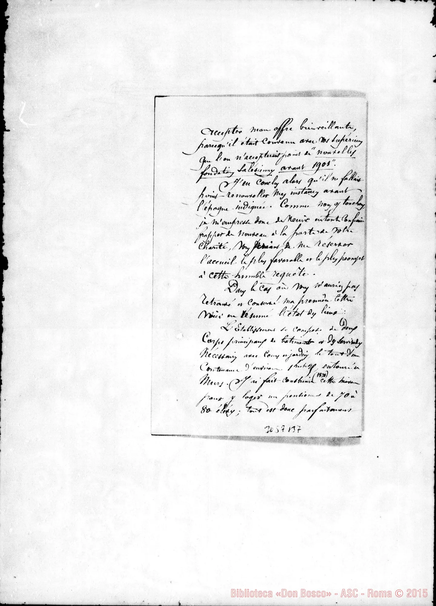 Fotogramma B 7 — J. Coutault - Révérend Pére. Poitiers, 24-10-1900
