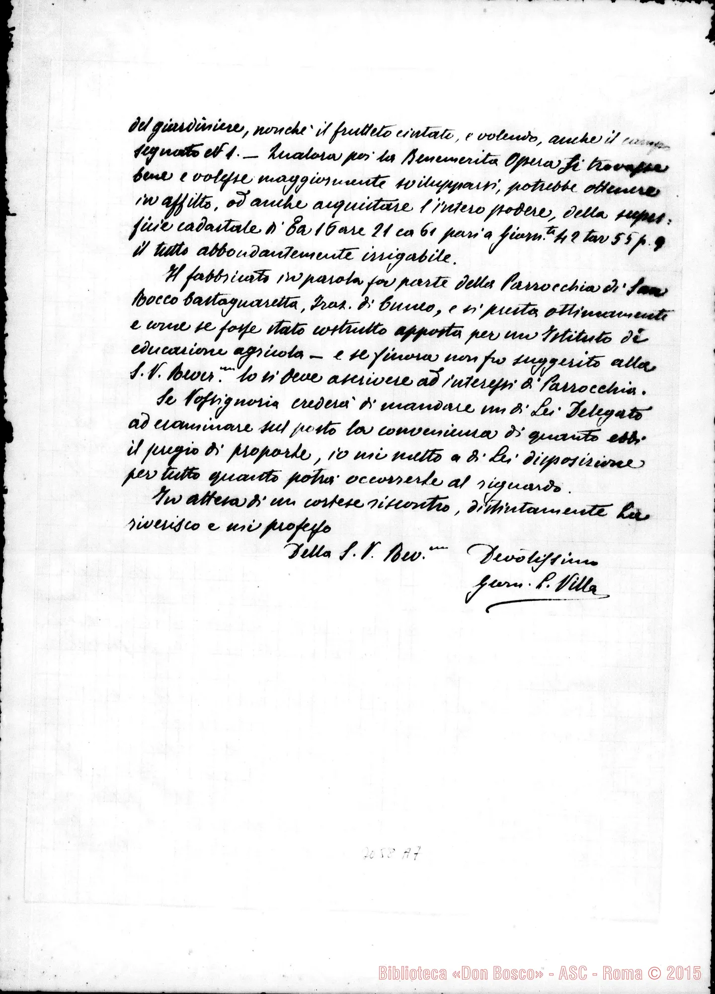 Fotogramma A 7 — Villa, geometra - D. Rua. Cuneo, 18-04-1902