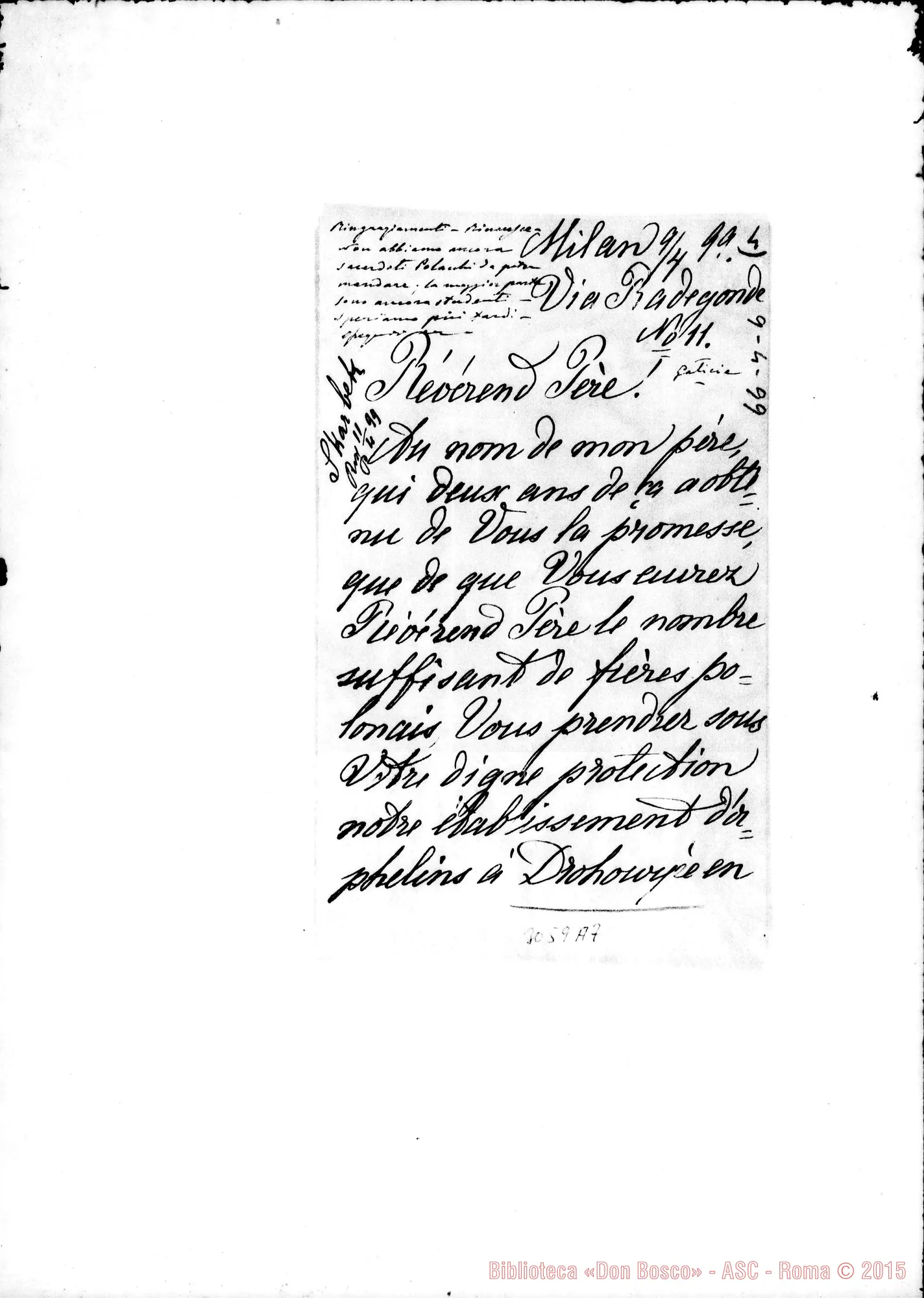 Fotogramma A 7 — Drohowyz: Pelagi Contesse Skarbek. Milano, 9-04-1899