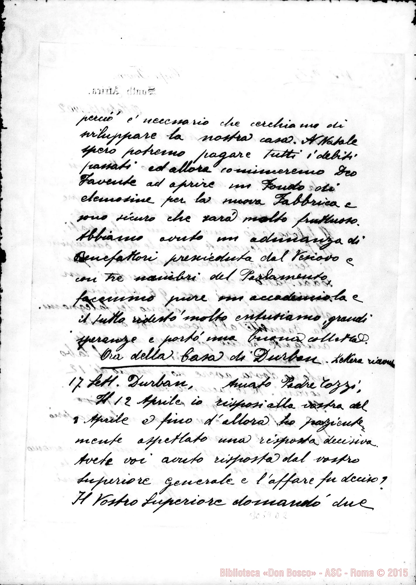 Fotogramma D 2 — Enea Tozzi - Ispettore. Cape Town, 15-10-1902