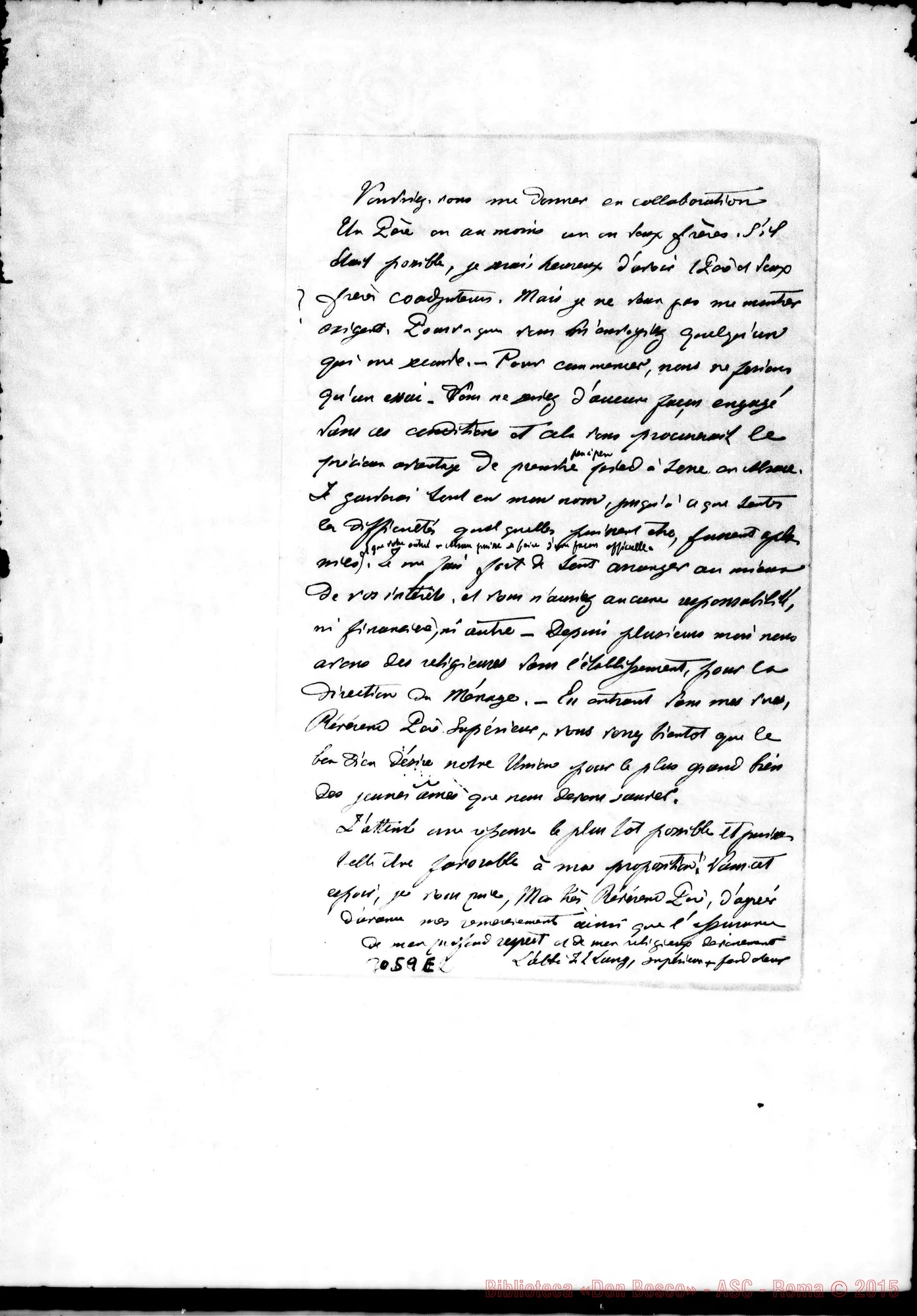 Fotogramma E 2 — Ehl-Benfeld: L’Abbé Lung - Padre Generale. Ehl-Benfeld, 6-06-1896. Autogr. Rua