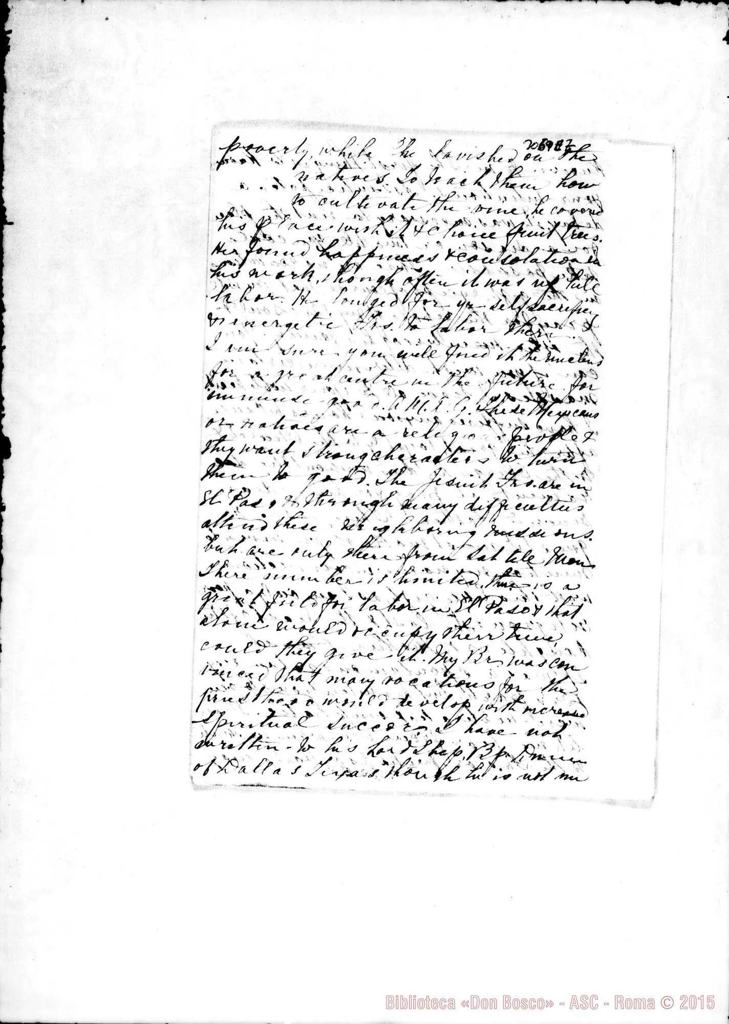 Fotogramma E 7 — E1 Paso: Lettera A D. Rua per una scuola industriale, il 3-03-1898