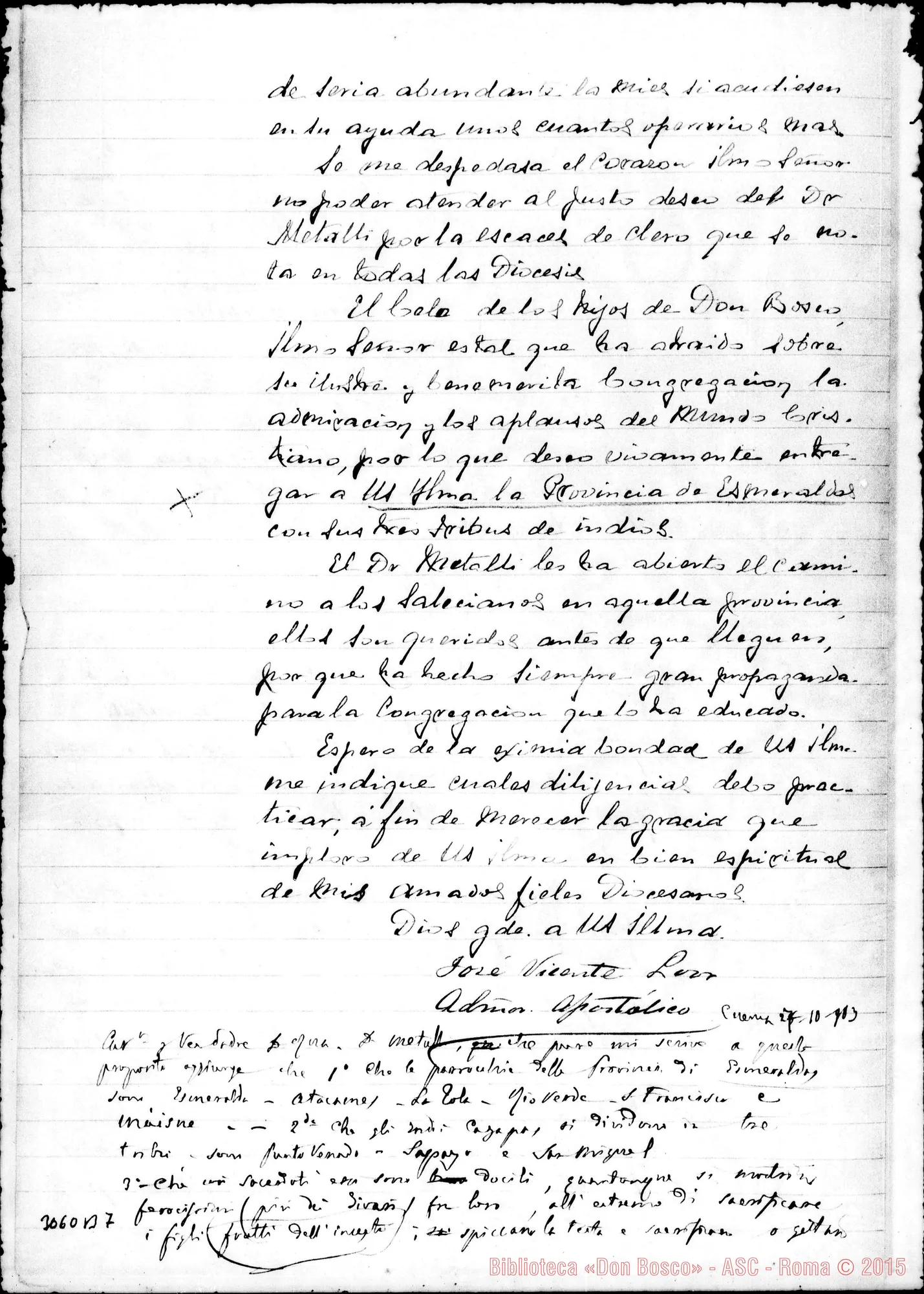 Fotogramma B 7 — All. altra di Mons. Costamagna - D. Rua. 10-10-1903