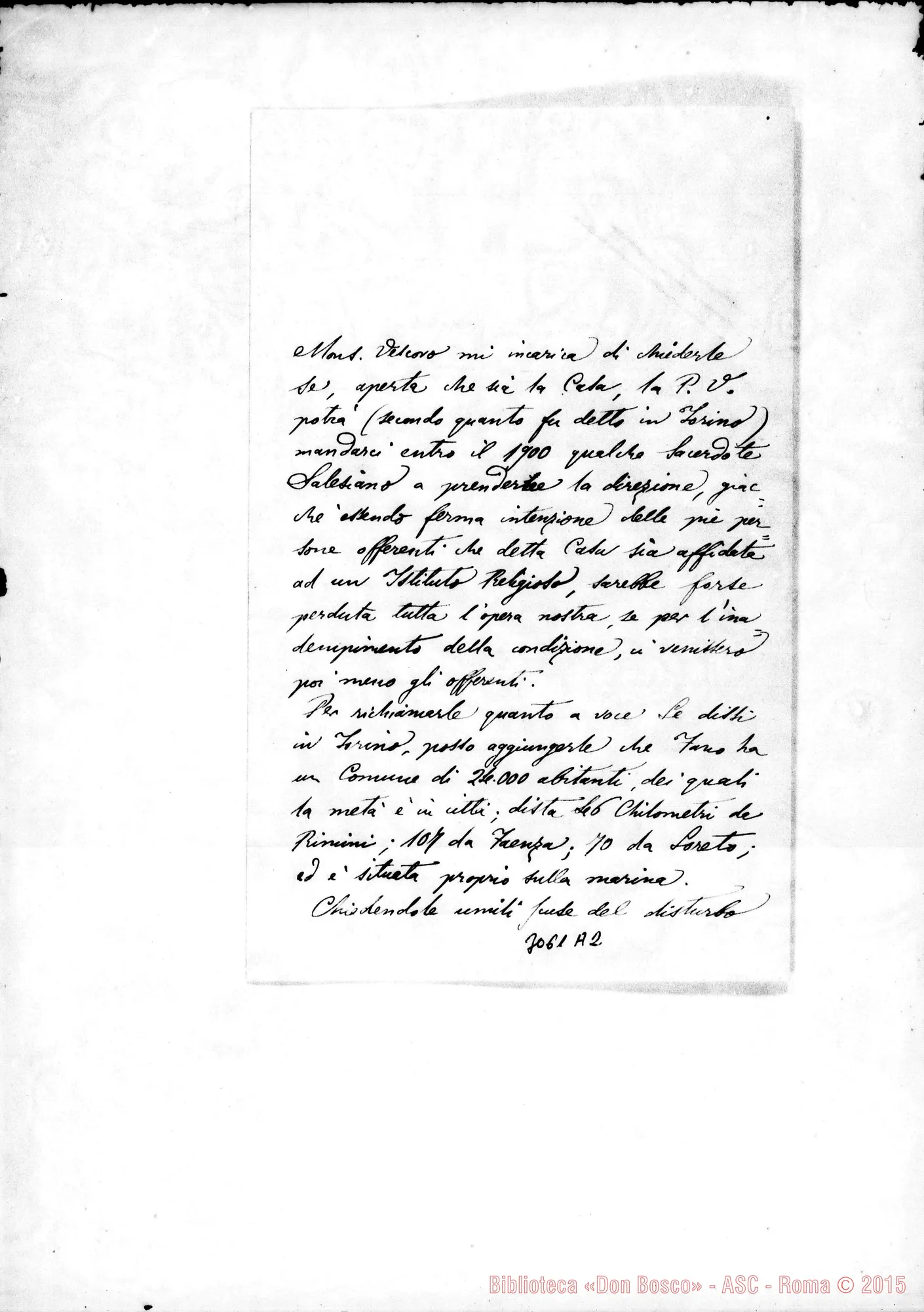 Fotogramma A 2 — D. Francesco Masetti - D. Rua. Fano, 14-08-1898