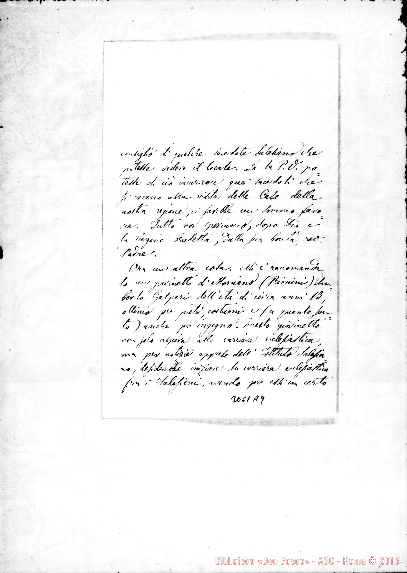 Fotogramma A 9 — D. Francesco Masetti - D. Rua. Fano, 15-09-1899