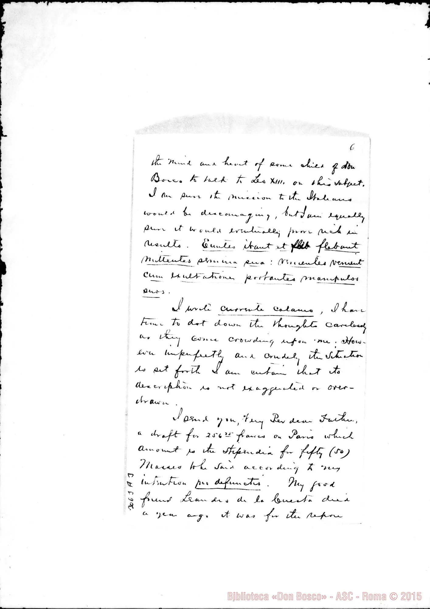 Fotogramma A 3 — McDermott - D. Rua. Filadelfia, 7-07-1896. Autogr. Rua
