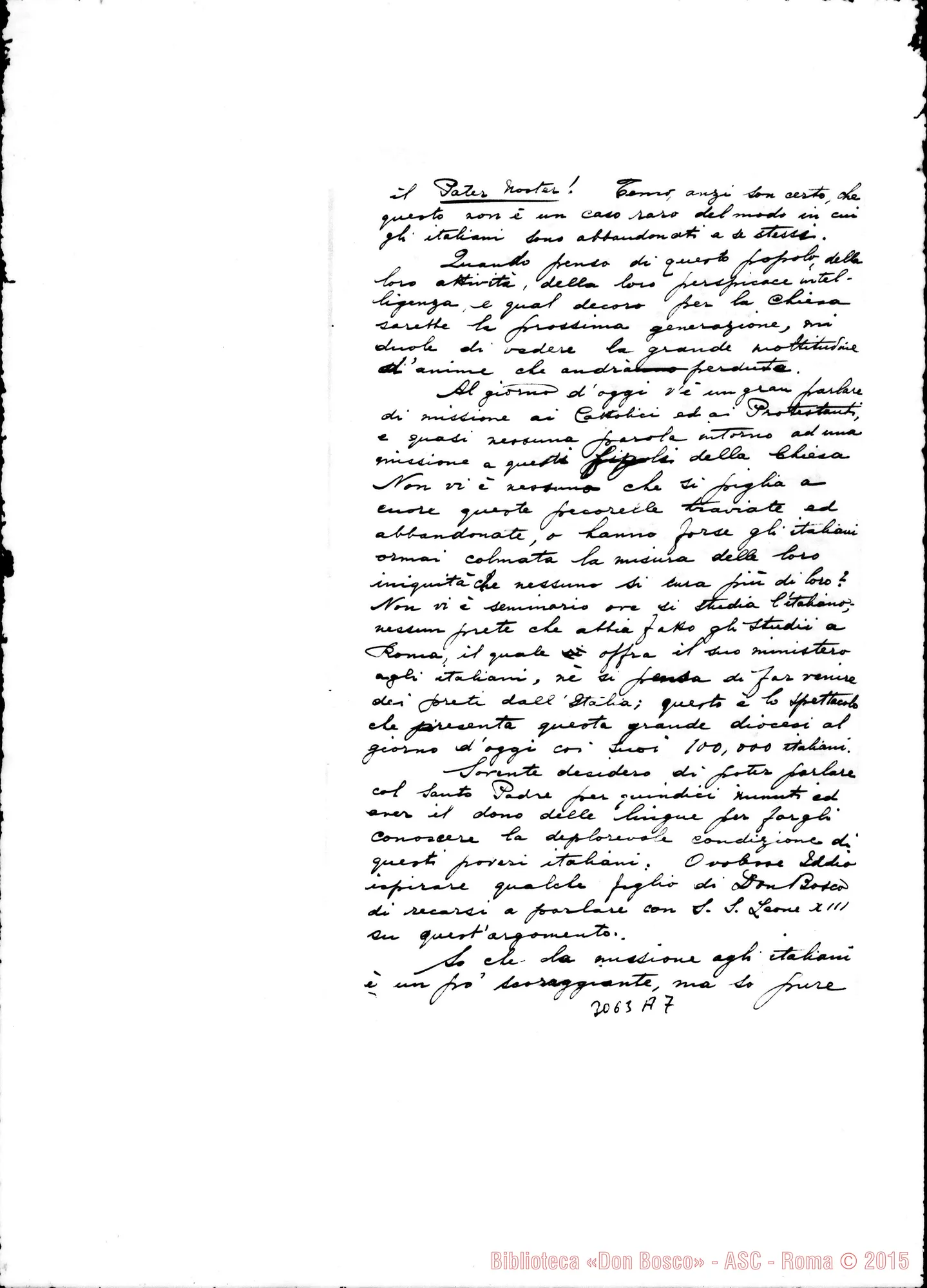 Fotogramma A 7 — Traduz. di lett. prec.. 7-07-1896
