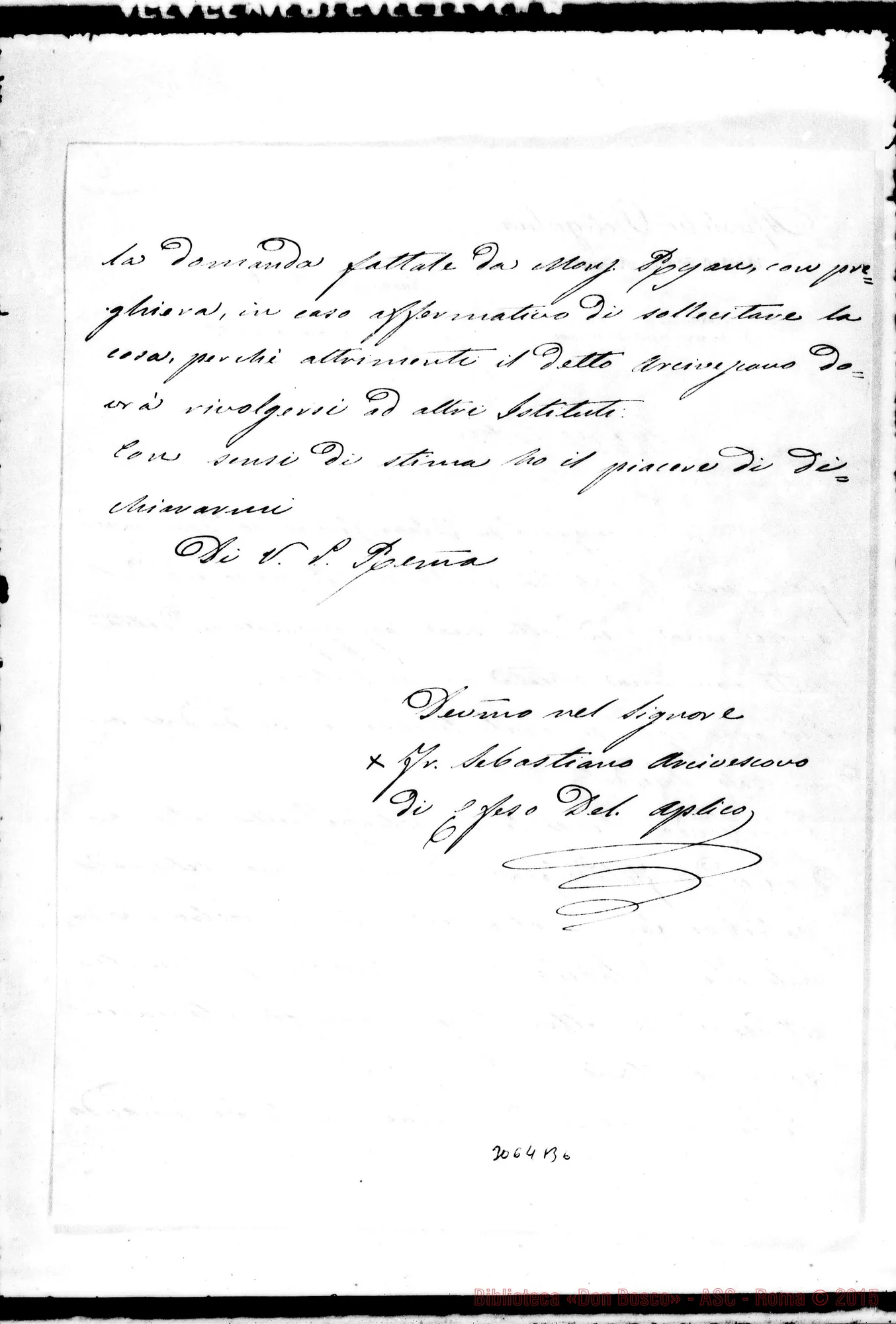 Fotogramma B 6 — Sebastiano Martinelli, arciv. di Efeso - Rev.mo Padre. Genn.1897