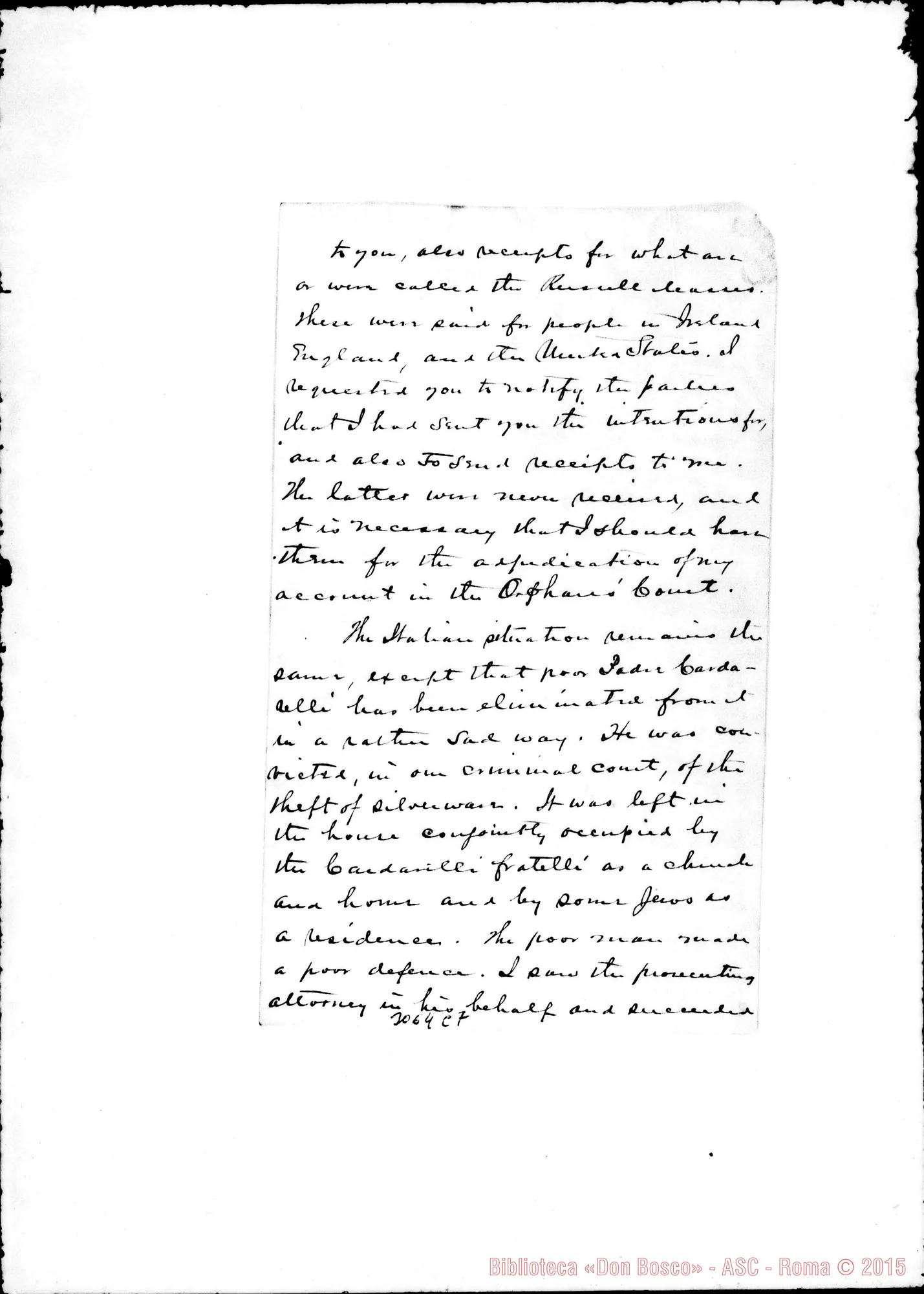 Fotogramma C 7 — McDermott - D. Rua. Filadelfia, 7-03-1897. Autogr. Rua