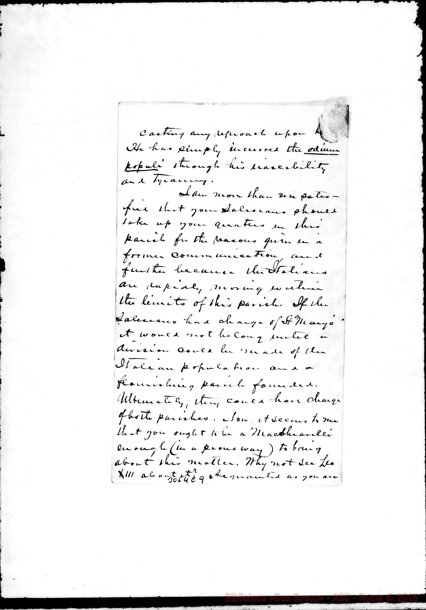 Fotogramma C 9 — McDermott - D. Rua. Filadelfia, 7-03-1897. Autogr. Rua