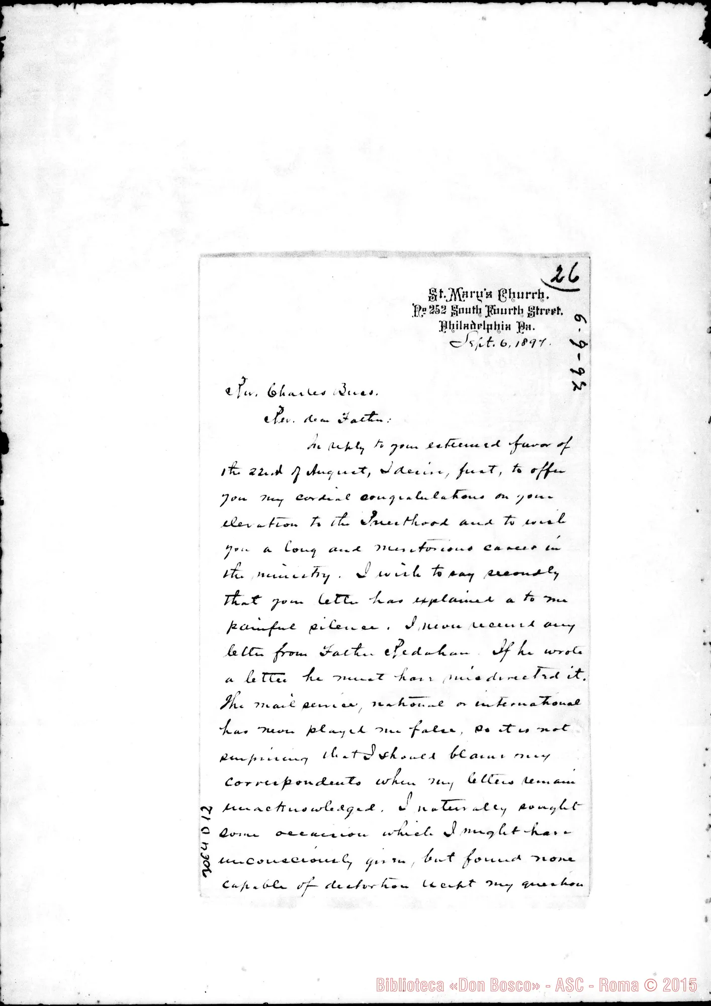 Fotogramma D 12 — McDermott - Rev. Charles B.. Filadelfia, 6-09-1897