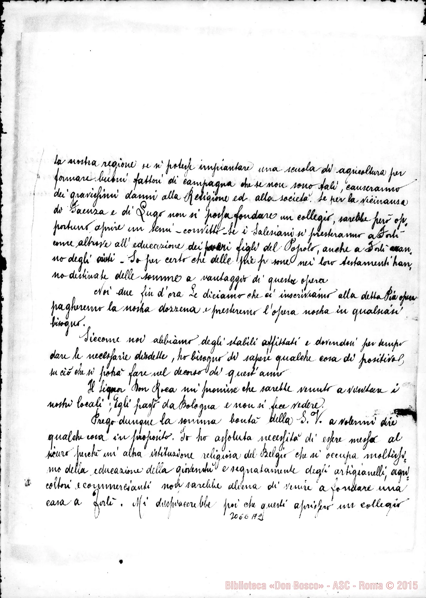 Fotogramma A 2 — Forlì: Saccomandi D. Pietro - D. Rua. Forlì, 11-02-1899