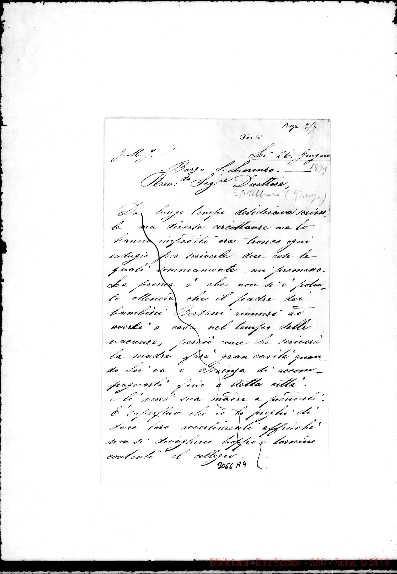 Fotogramma A 4 — Emma Broceli - Dirett. di Firenze (D. Febraro Stefano) il 26-06-1899