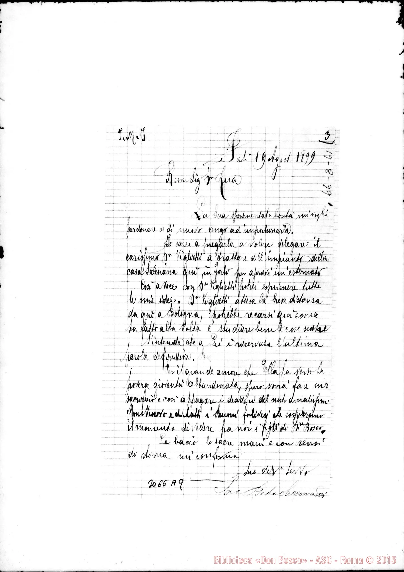 Fotogramma A 9 — Saccomandi D. Pietro - D. Rua. Forlì, 19-08-1899