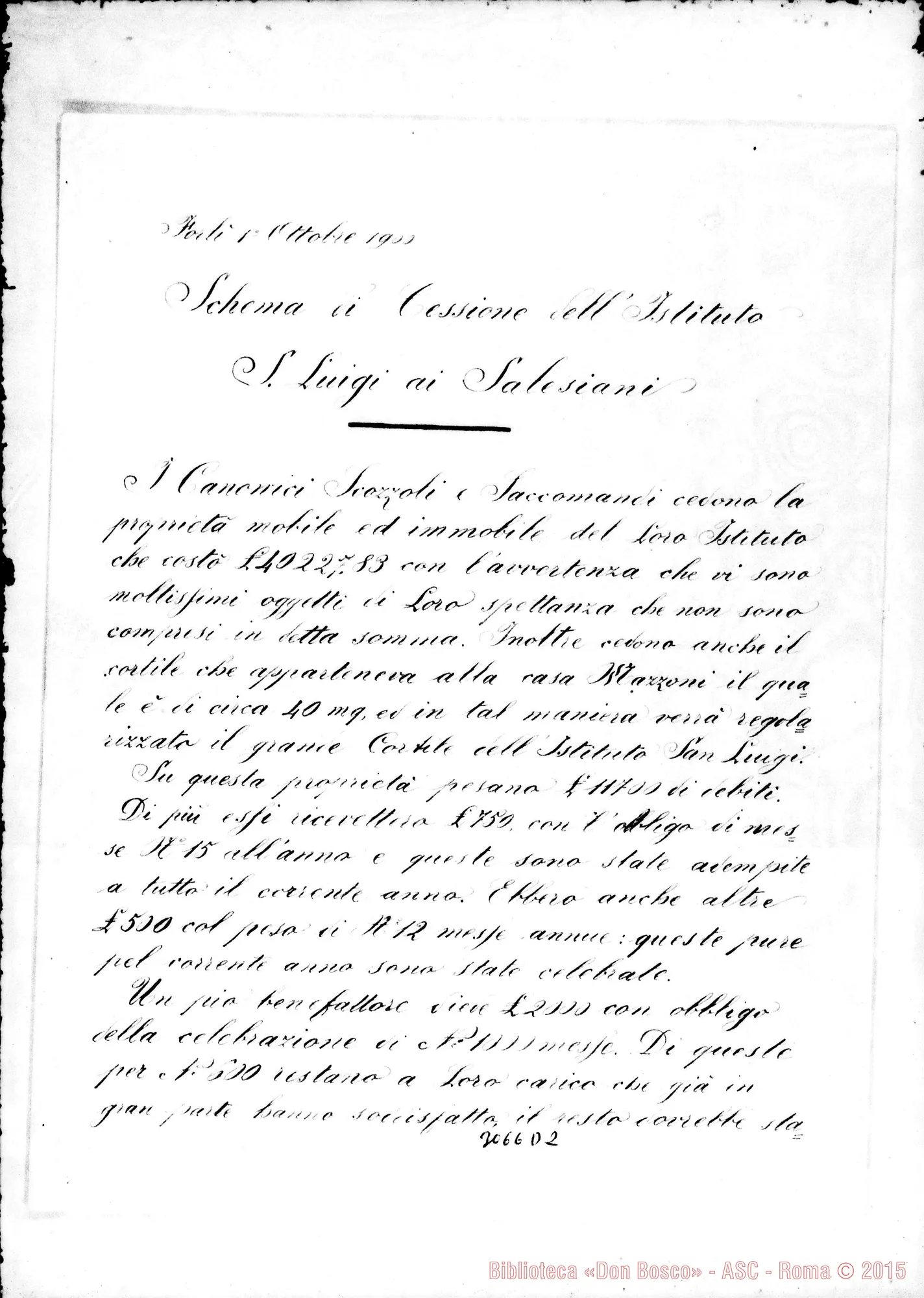Fotogramma D 2 — Altra stesura dello stesso documento