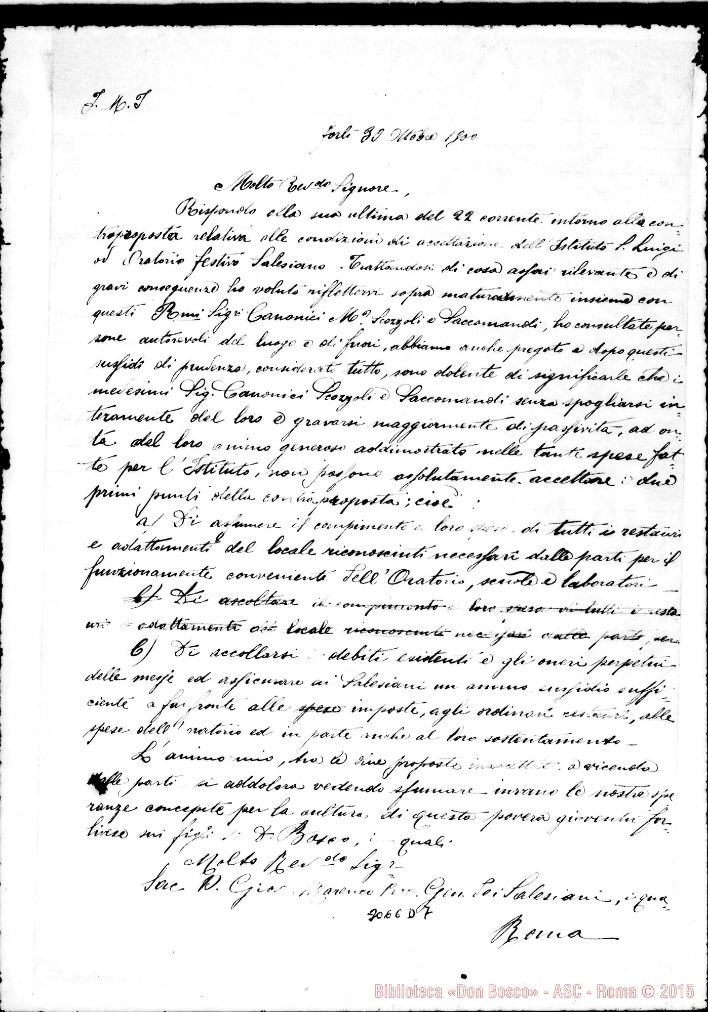 Fotogramma D 7 — Jaffei Raimondo, vesc. - D. Marenco. Forlì, 30-10-1900
