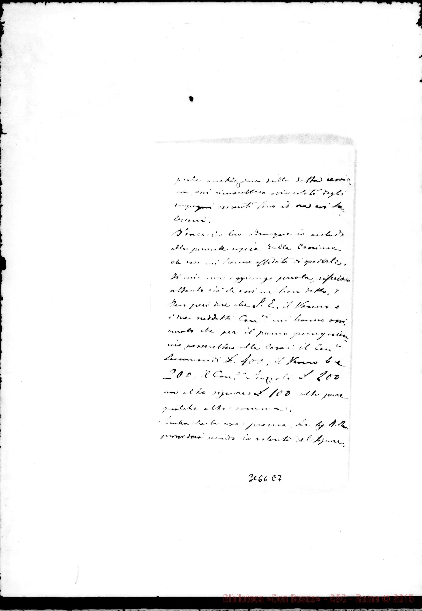 Fotogramma E 7 — D. Quartino - D. Rua. Forlì, 5-10-1900. Autogr. Rua
